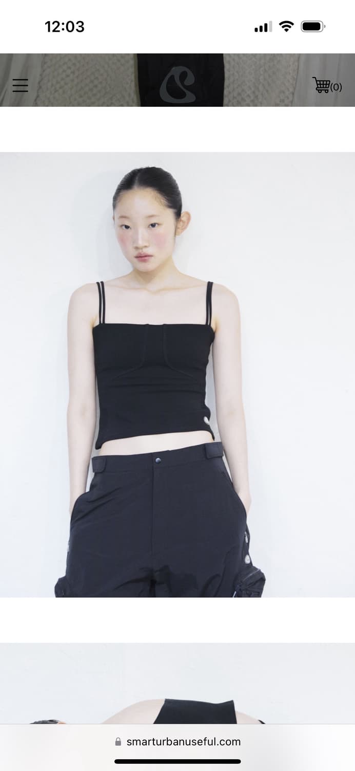 스마트어반유즈풀 더블 스티치 슬리브리스 블랙 코이세이오 상품이미지2