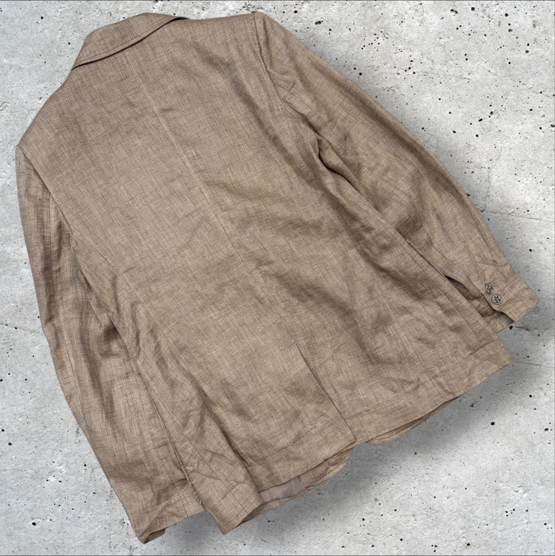 [55] 23ss 아쿠아스큐텀 헤링본 린넨 자켓 브라운 D362 상품이미지2