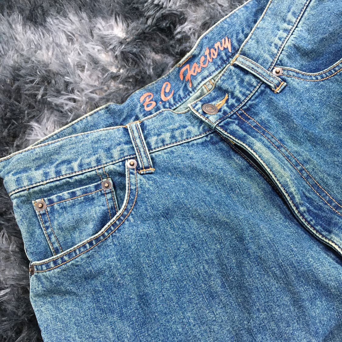 투티/0277 B.C FACTORY 일본 빈티지 데님 팬츠 워싱 상품이미지3