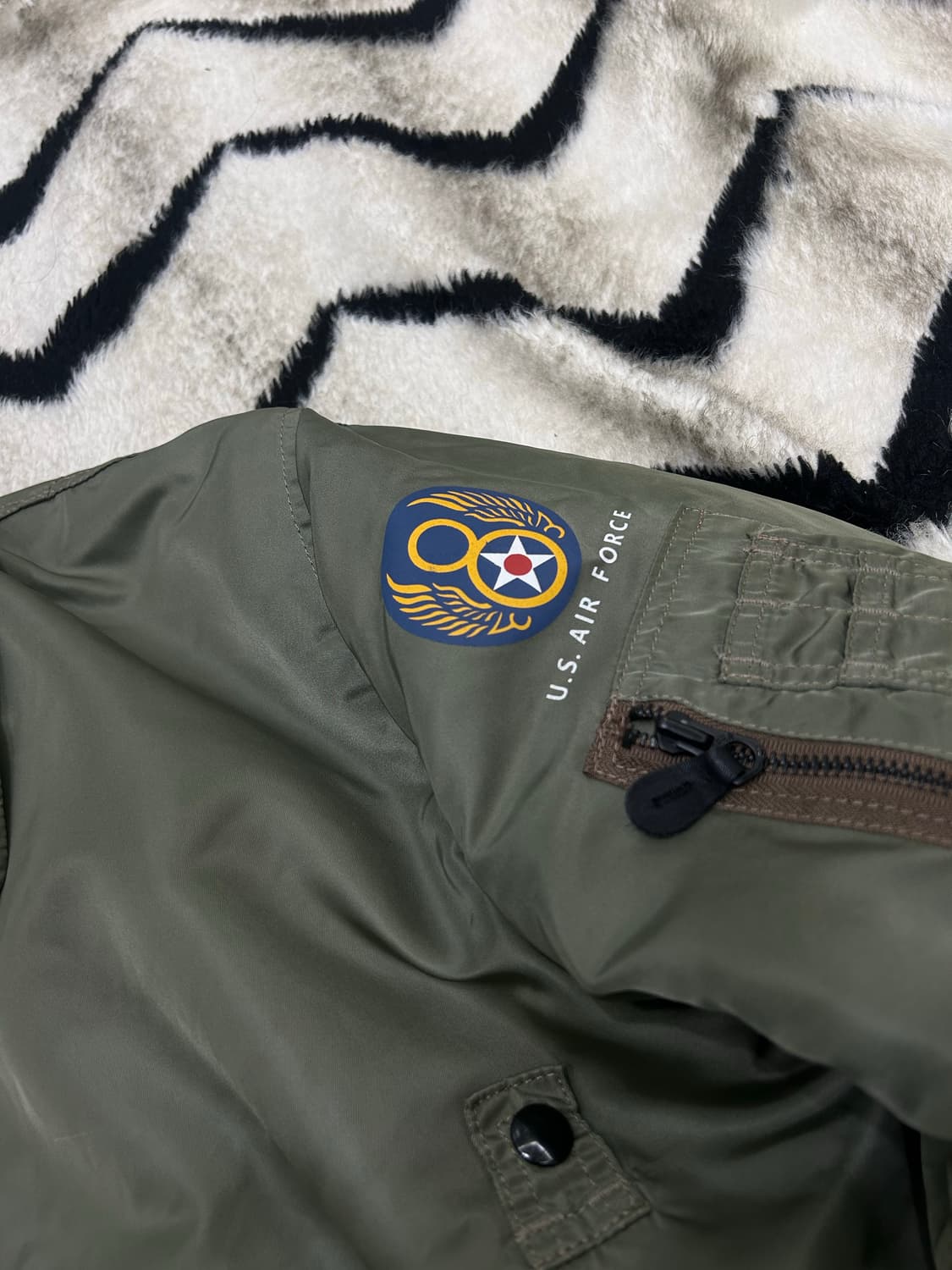 [XL]프로퍼 U.S에어포스 MA-1 항공점퍼/세이지그린 상품이미지1
