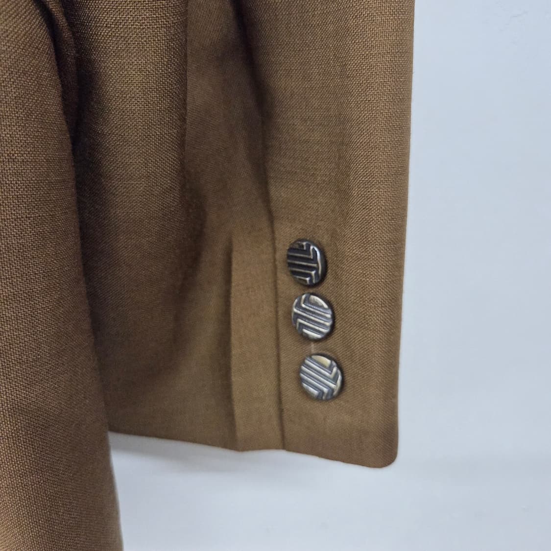 랑방 브라운 더블버튼 클래식 블레이저 남L 상품이미지5