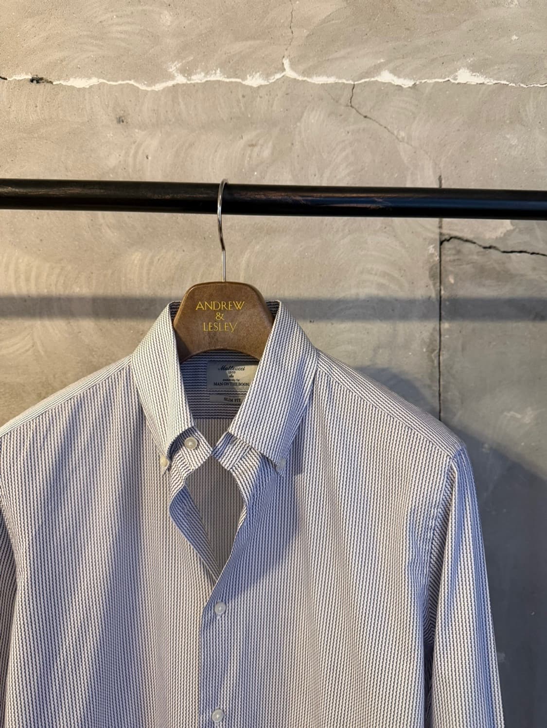 마테우치 X 맨온더분 버튼다운 셔츠 100 상품이미지6