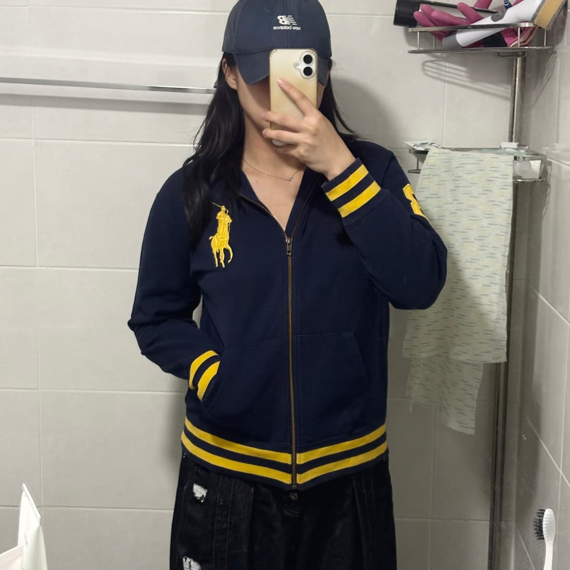 대대대장)폴로 황금🏅빅포니 넘버 3 후드집업 M 상품이미지5