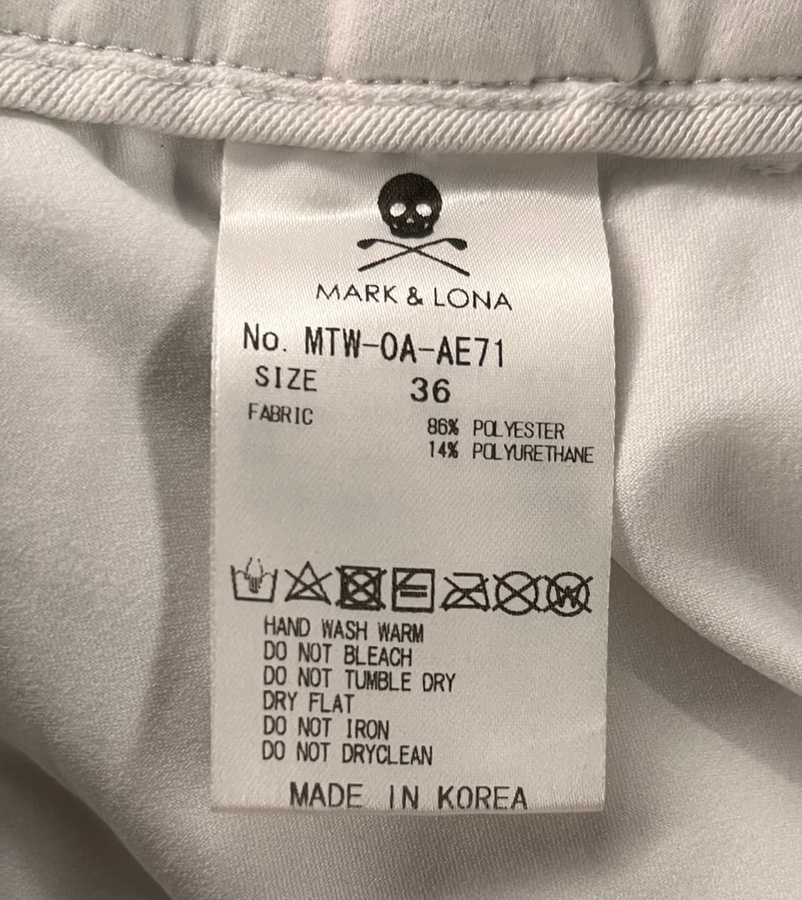 마크앤로나 여성 플리츠 골프 스커트 화이트 36 상품이미지5