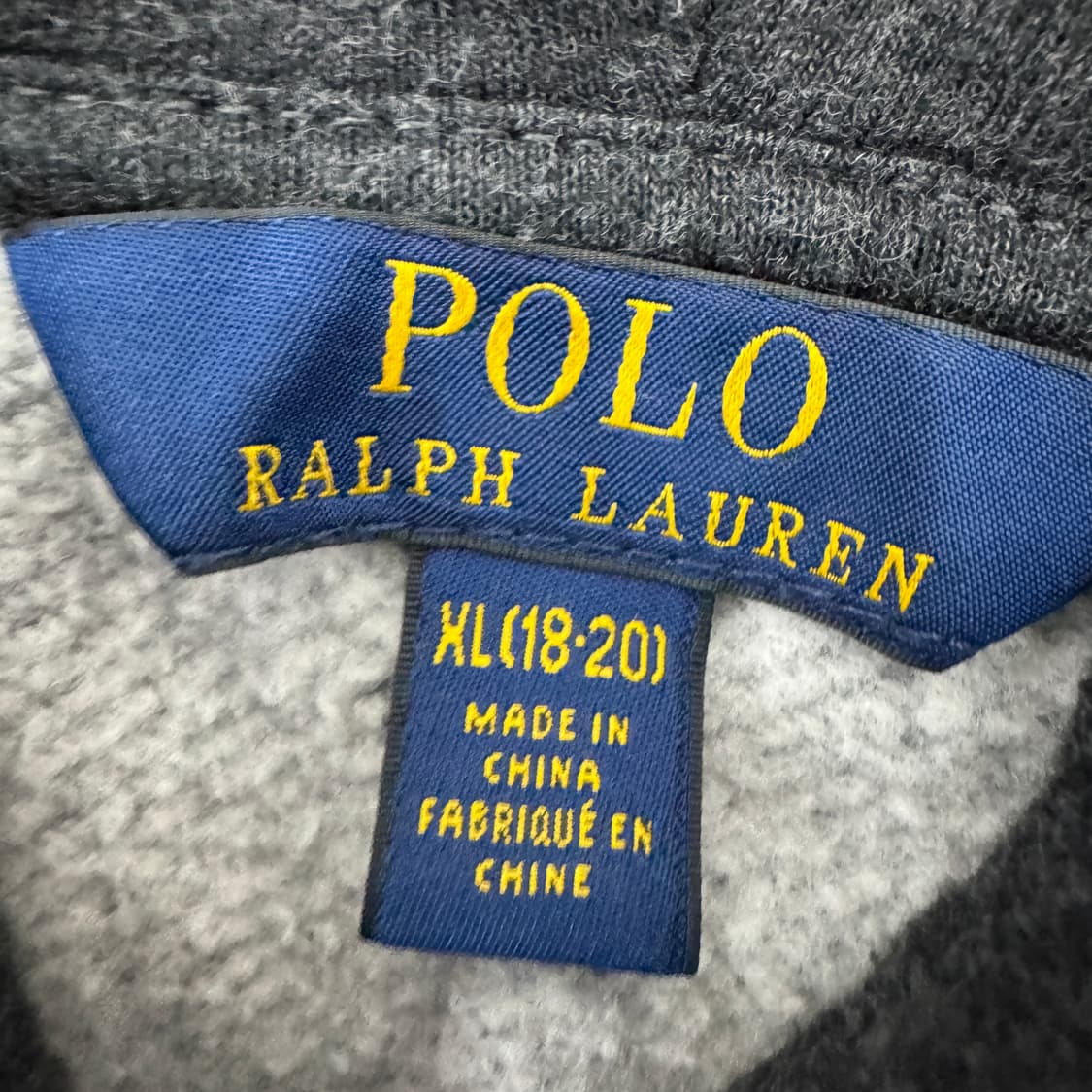 90 폴로 랄프로렌 차콜 후드 집업  상품이미지7