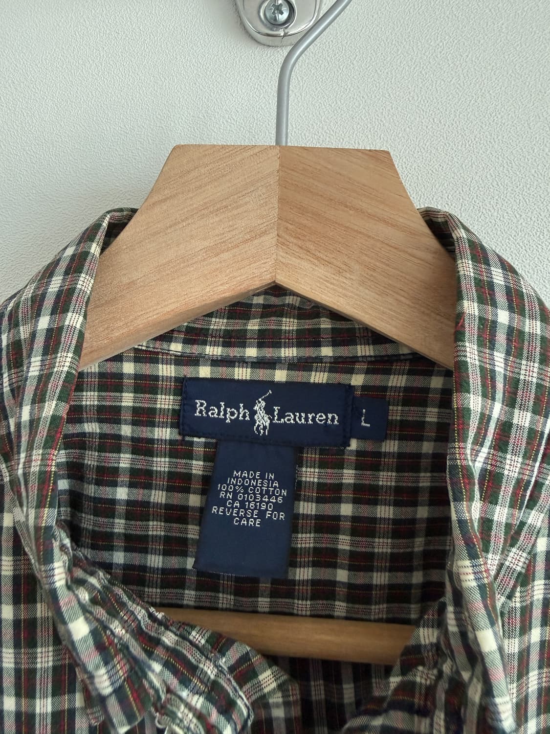랄프로렌(Ralph Lauren) 체크 셔츠(인도네시아 폴로) 상품이미지6