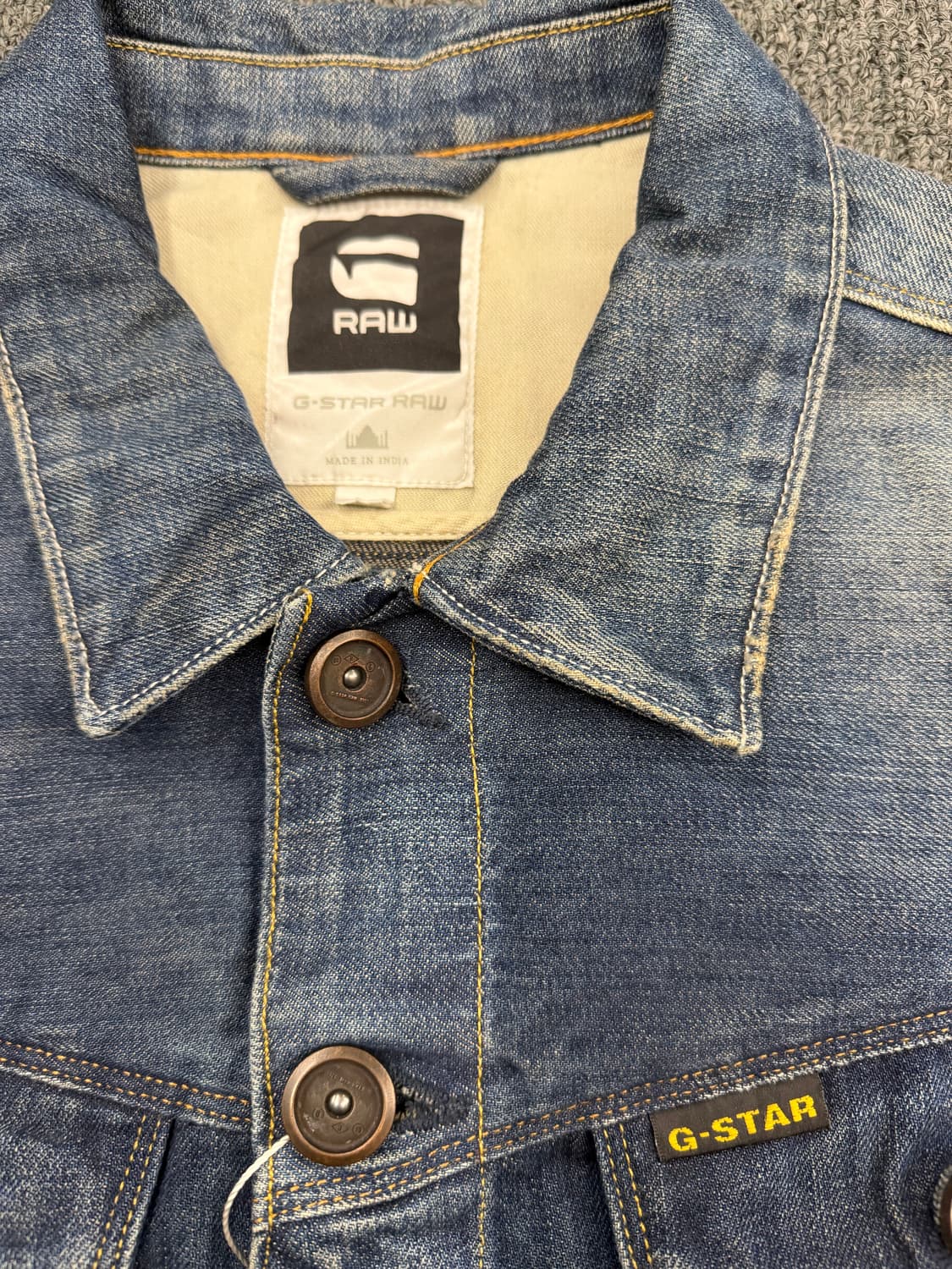 L) 지스타 로우 GS01 빈티지 데님 자켓 상품이미지2