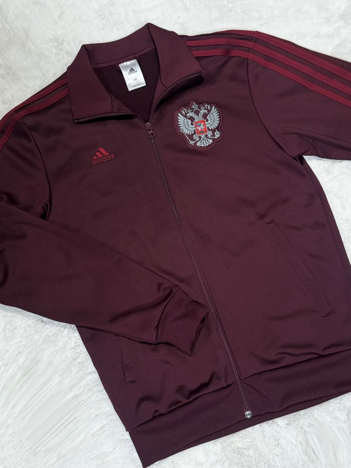 아디다스 버건디 러시아 트랙탑 져지 상품이미지1