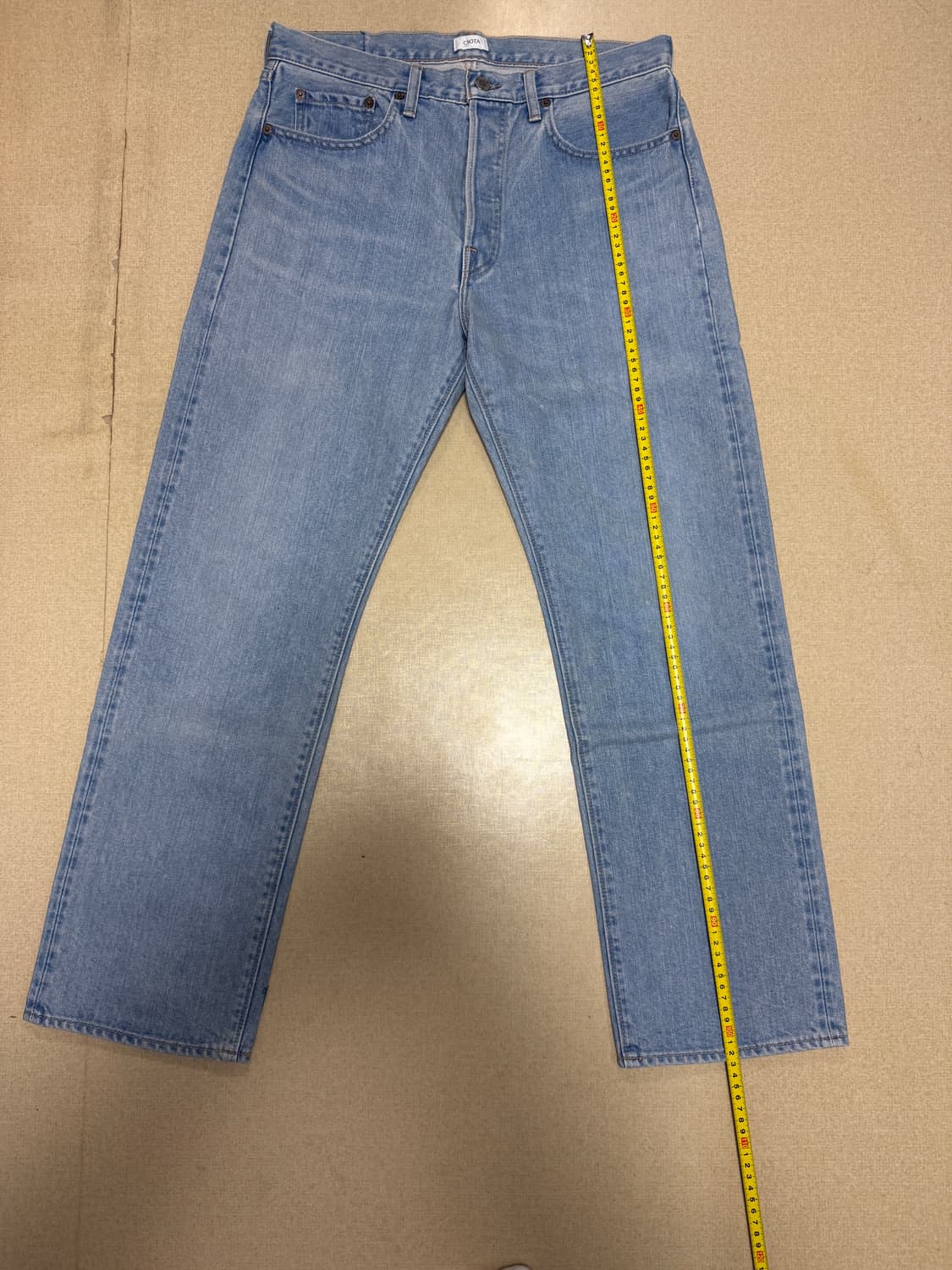 시오타 스트레이트 데님, 33인치 상품이미지2