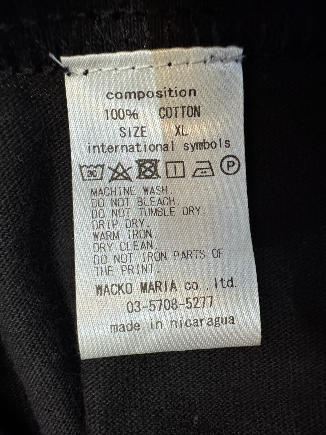 [XL] 와코마리아 x 하이타임즈 헤비웨잇 롱슬리브 블랙  상품이미지7