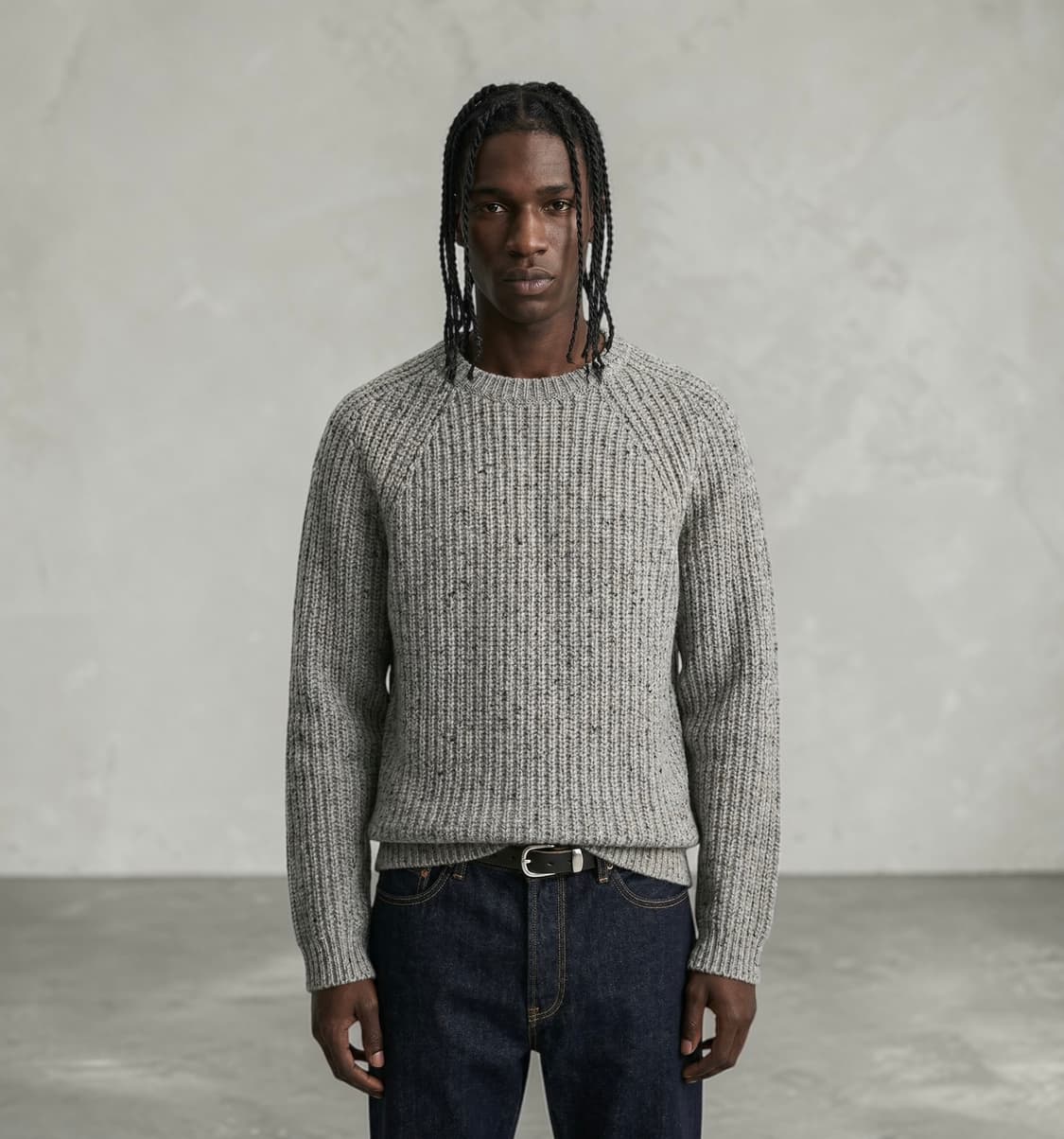 L/ 띠어리 캐시미어 블렌딩 헤비 니트 상품이미지1