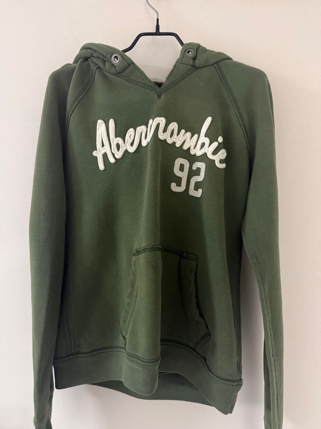 아베크롬비 카키 기모 후드티 브이넥 홀리스터 상품이미지1