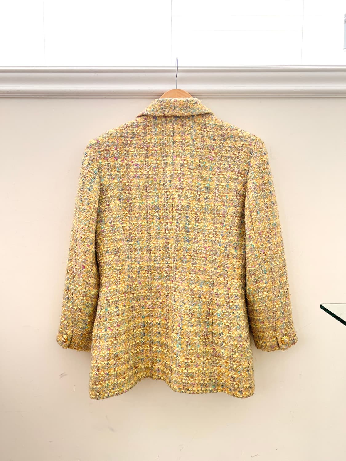 빈티지 꾸레쥬 트위드 숄카라 자켓 상품이미지10