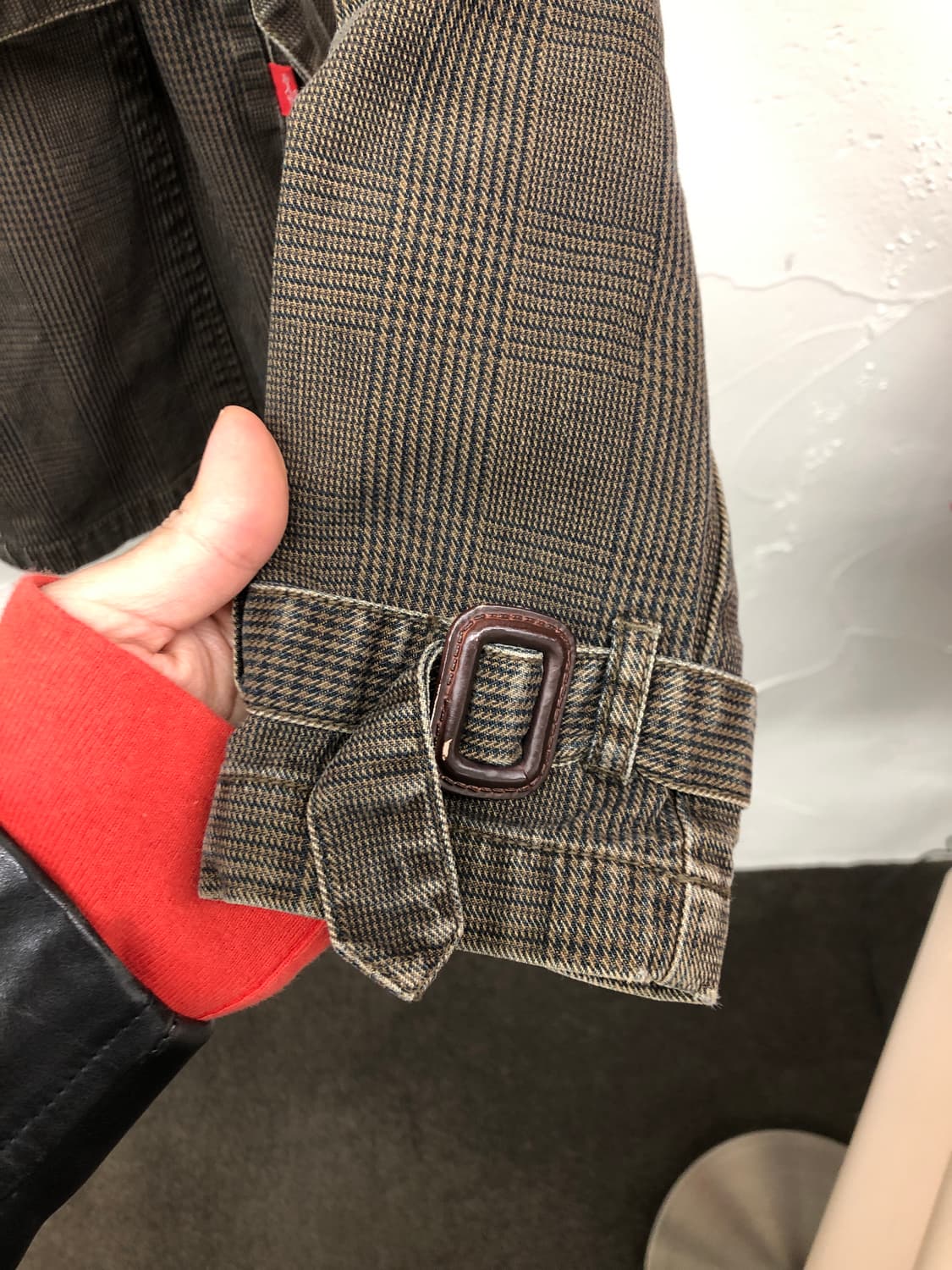 리바이스 체크 벨티드 더블 자켓 상품이미지9