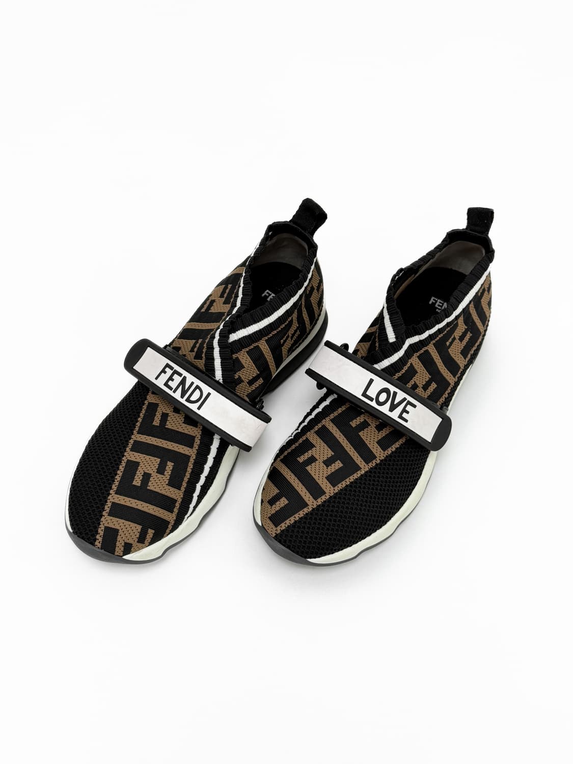 펜디 FF 로고 스트랩 삭스 니트 스니커즈 상품이미지1