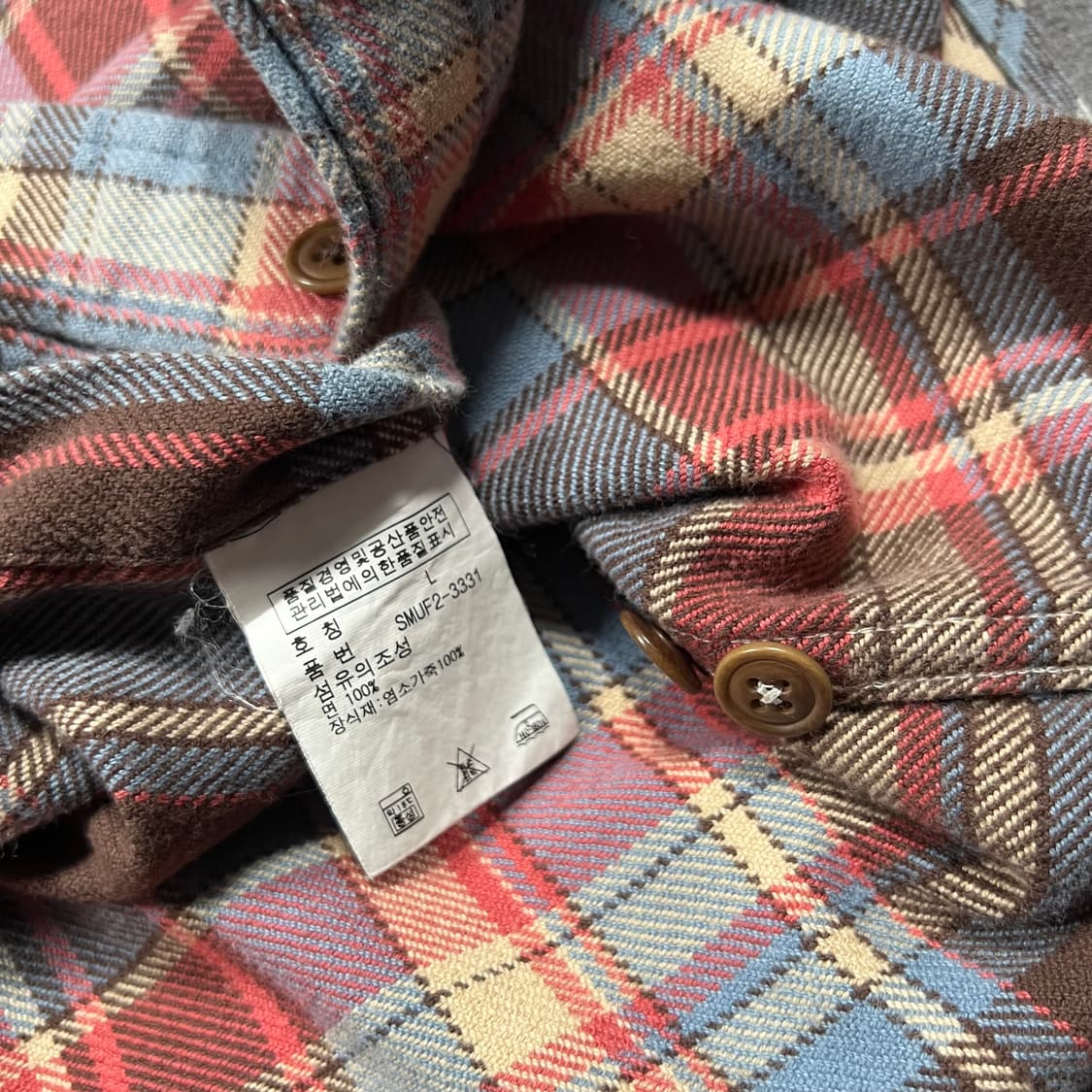 폴로 엘보우 레더 패치 체크 셔츠 상품이미지5