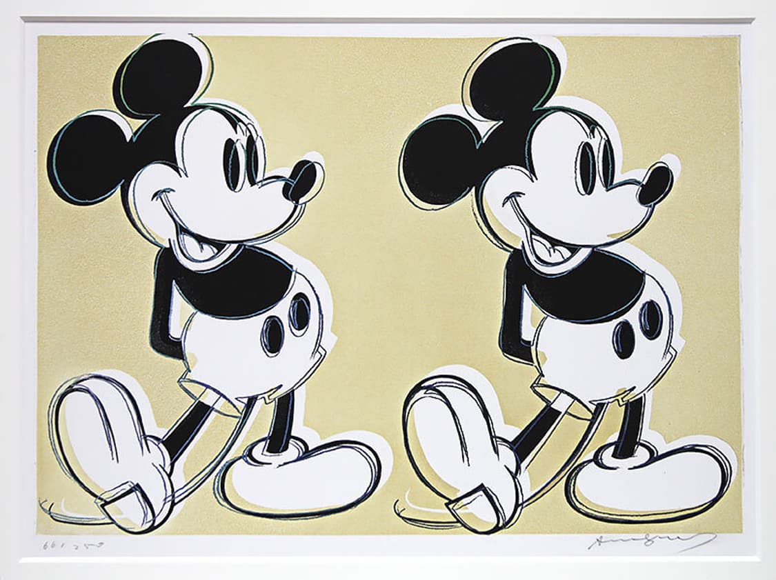 정품 앤디 워홀 double micky mouse Ed.260 실크스크린 상품이미지2