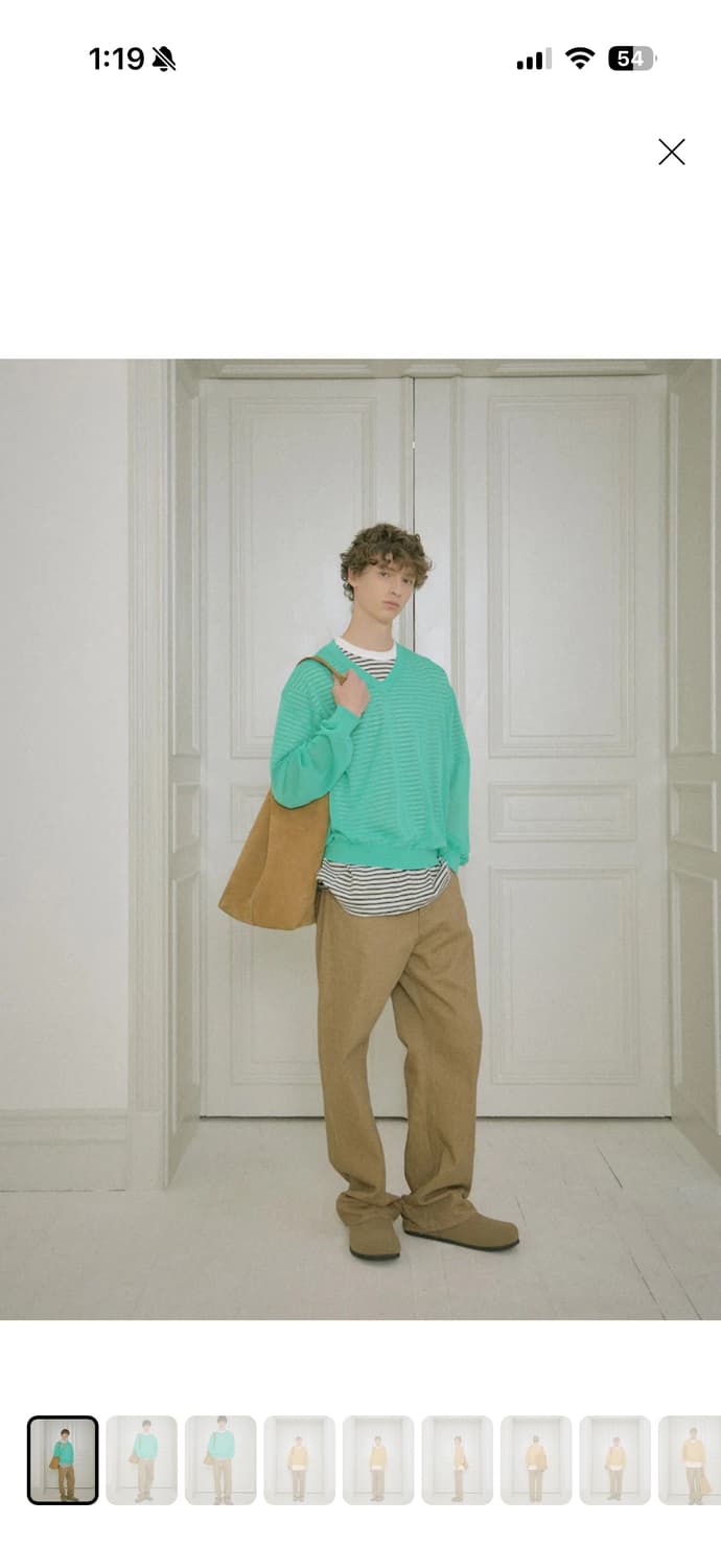 Stu 데님팬츠 베이지 상품이미지1