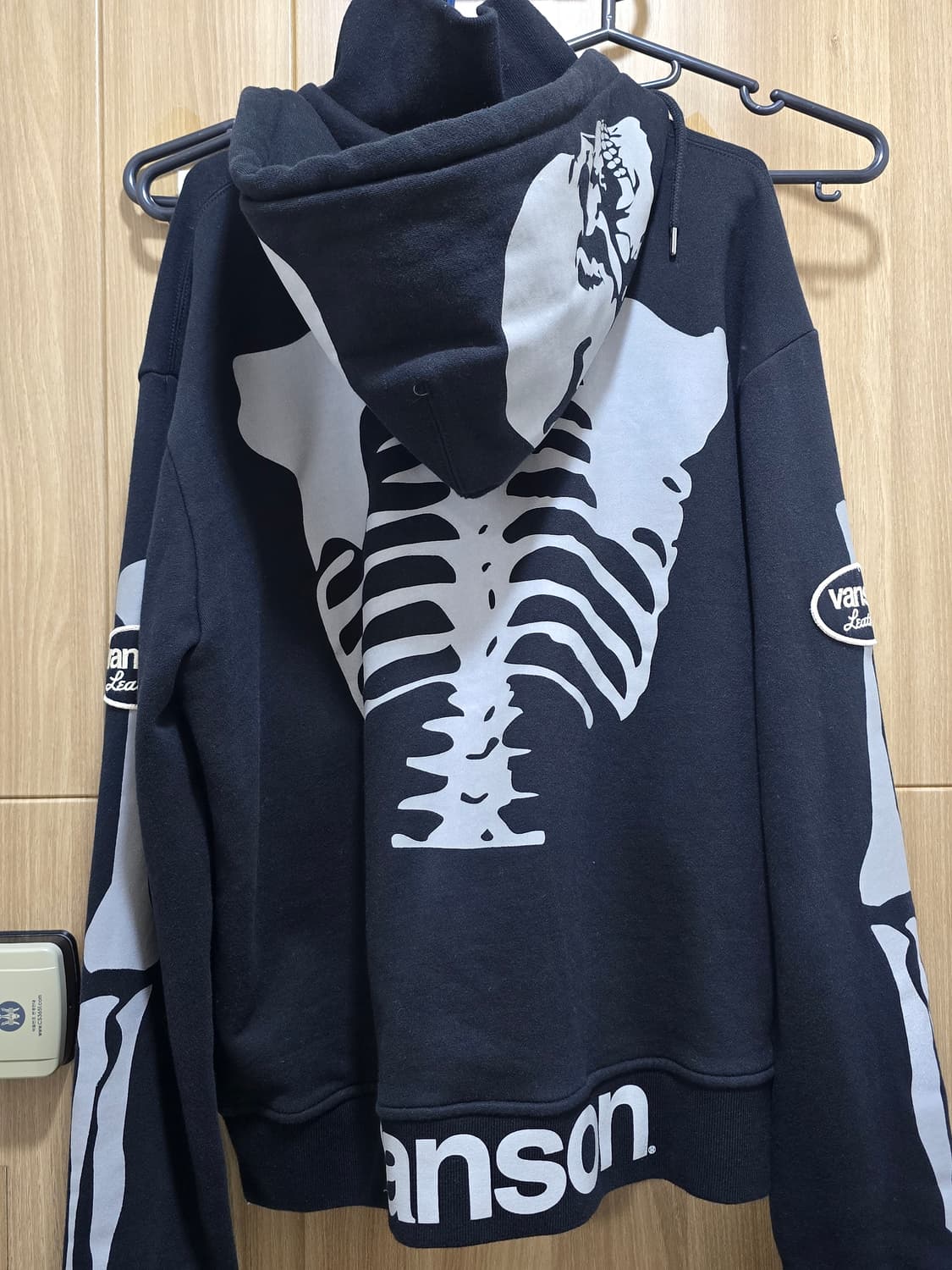 밴슨 본 프린팅 후드집업 xxl 상품이미지2