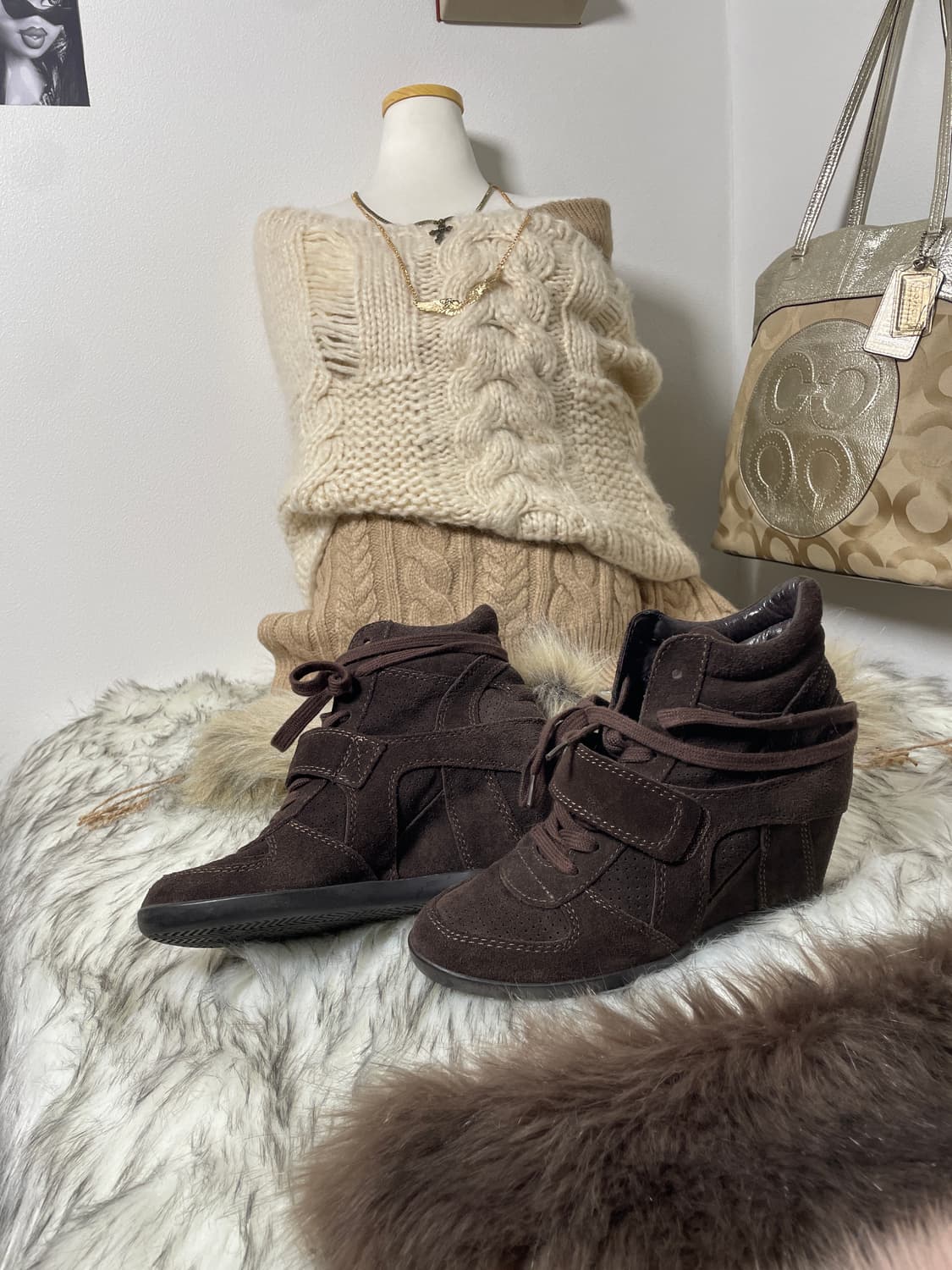 Ash 아쉬 보위 브라운 웨지 스니커즈 상품이미지2