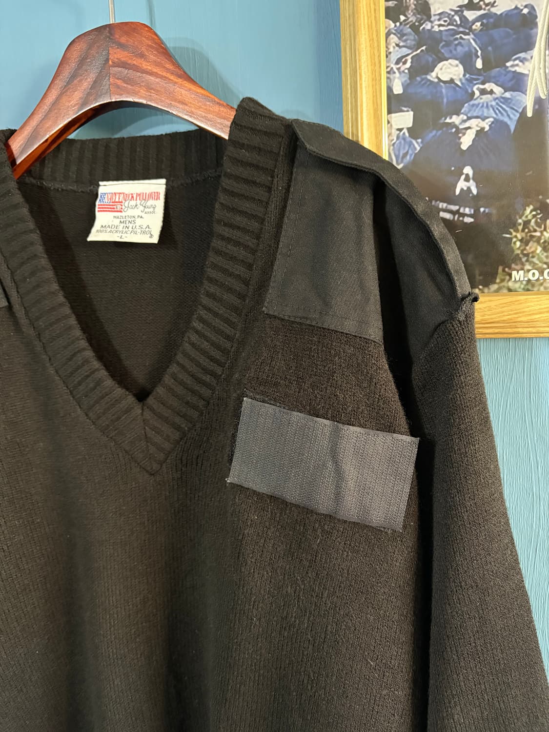 80-90’s USN Commando V neck Service Swea 상품이미지2