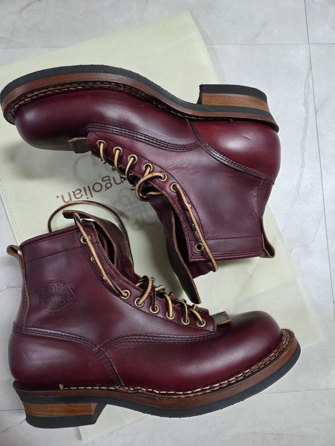 화이츠부츠 스모크점퍼 버건디 색상 9E  상품이미지2