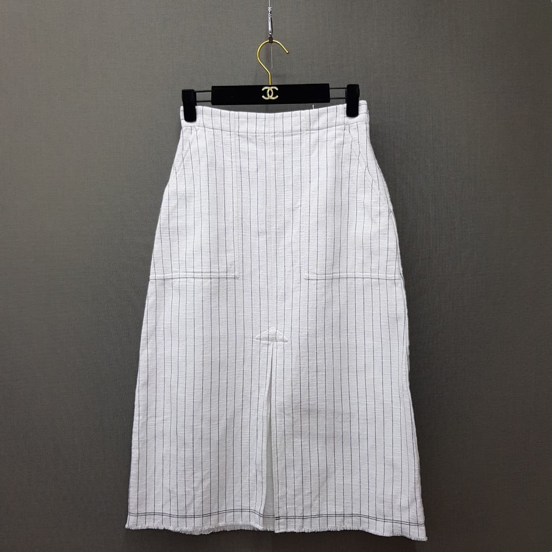 알렉산더왕 핀스트라이프 H라인 스커트 64-84사이즈 상품이미지1
