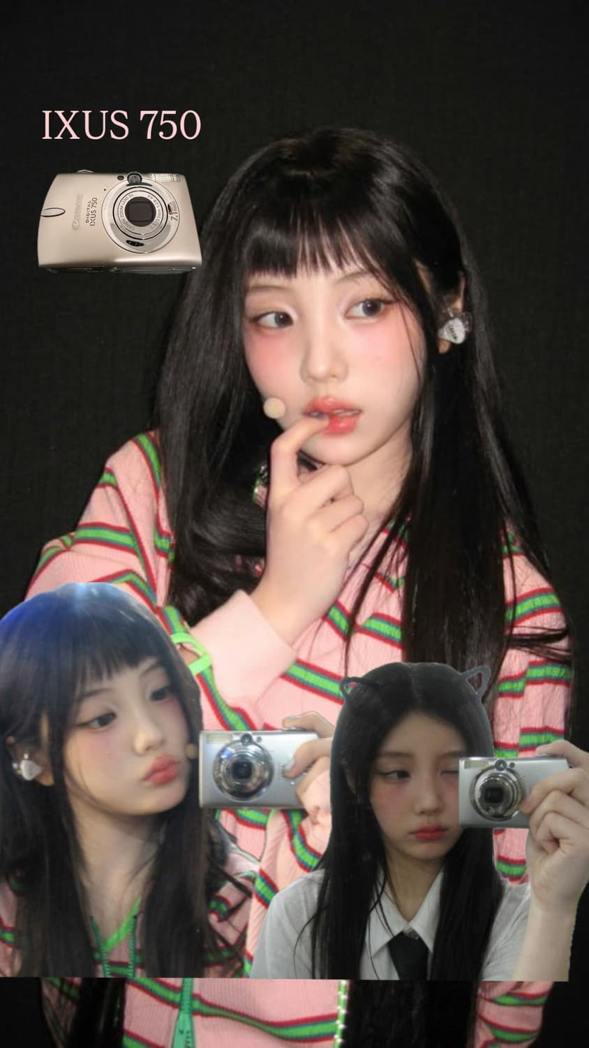 (아일릿 원희) 캐논 ixus750 IXY700 골드 상품이미지6