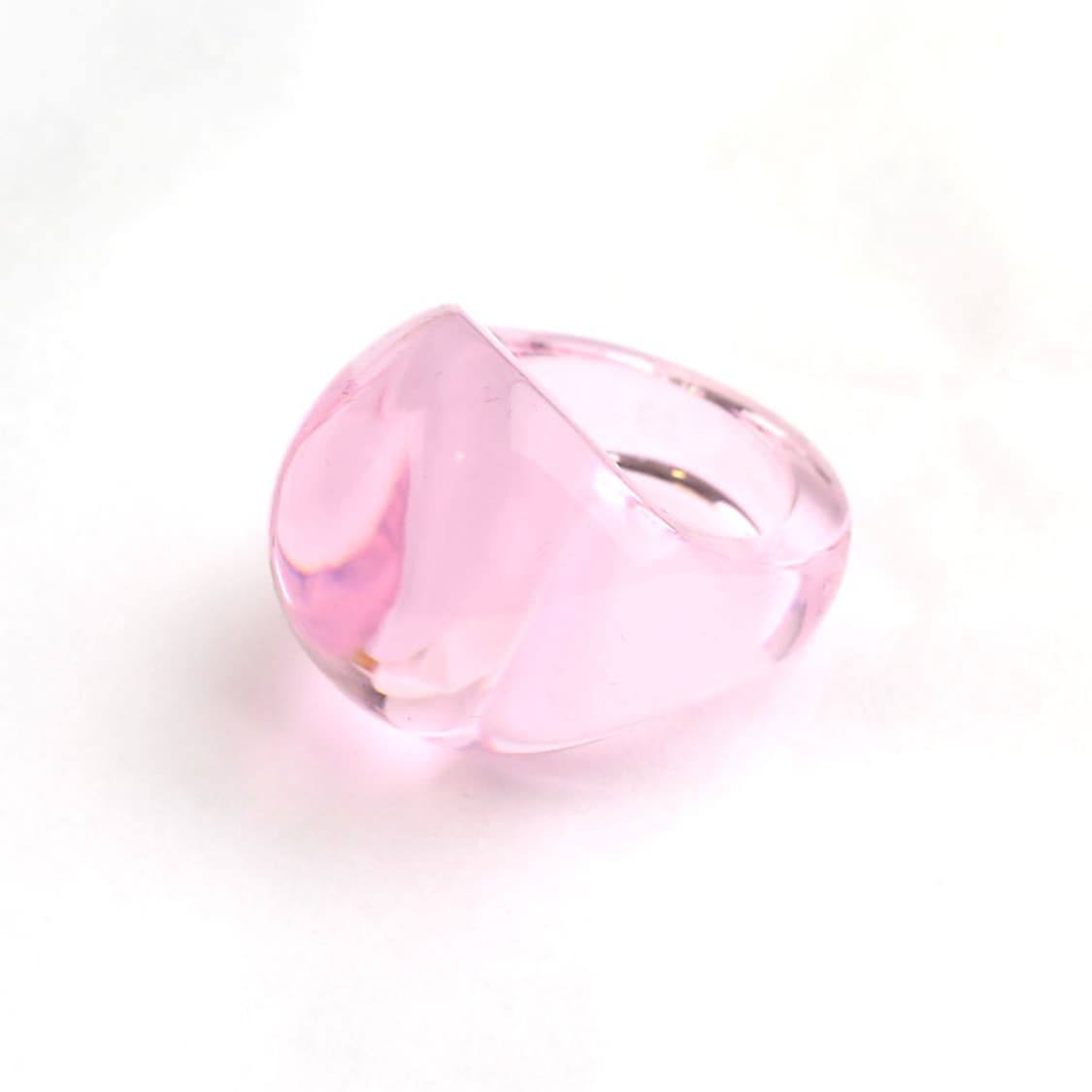 라리끄 투명핑크 크리스탈 반지(57/국내 17호반) 상품이미지1