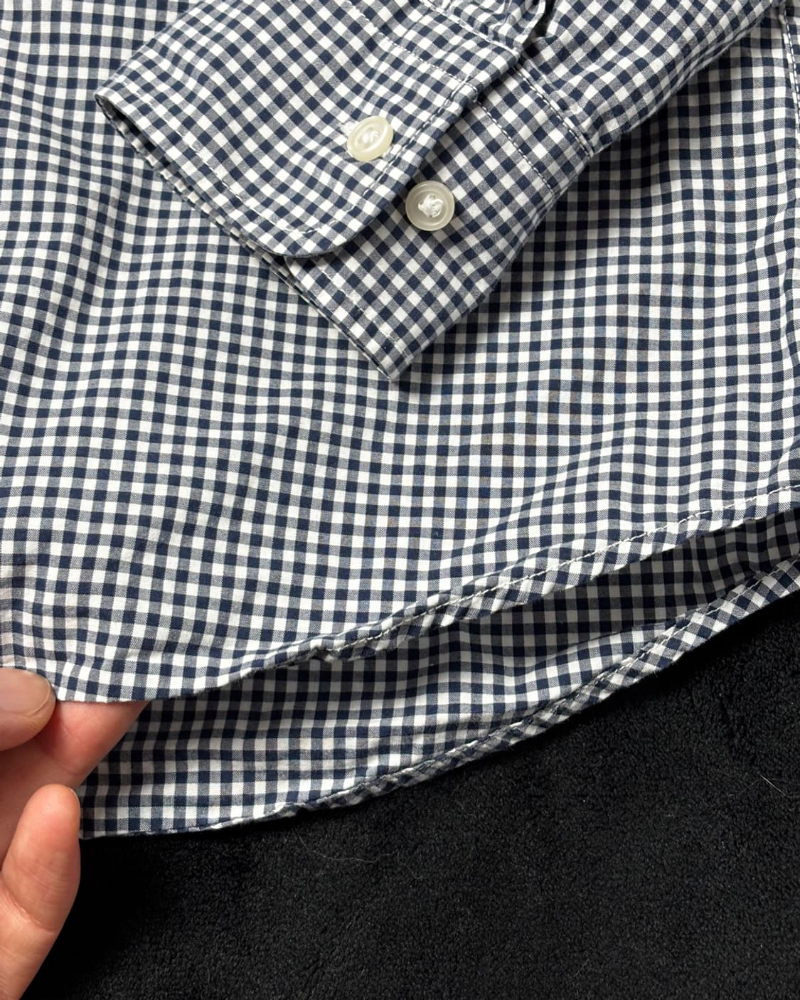 일본빈티지 유니클로 잔체크 셔츠 상품이미지5