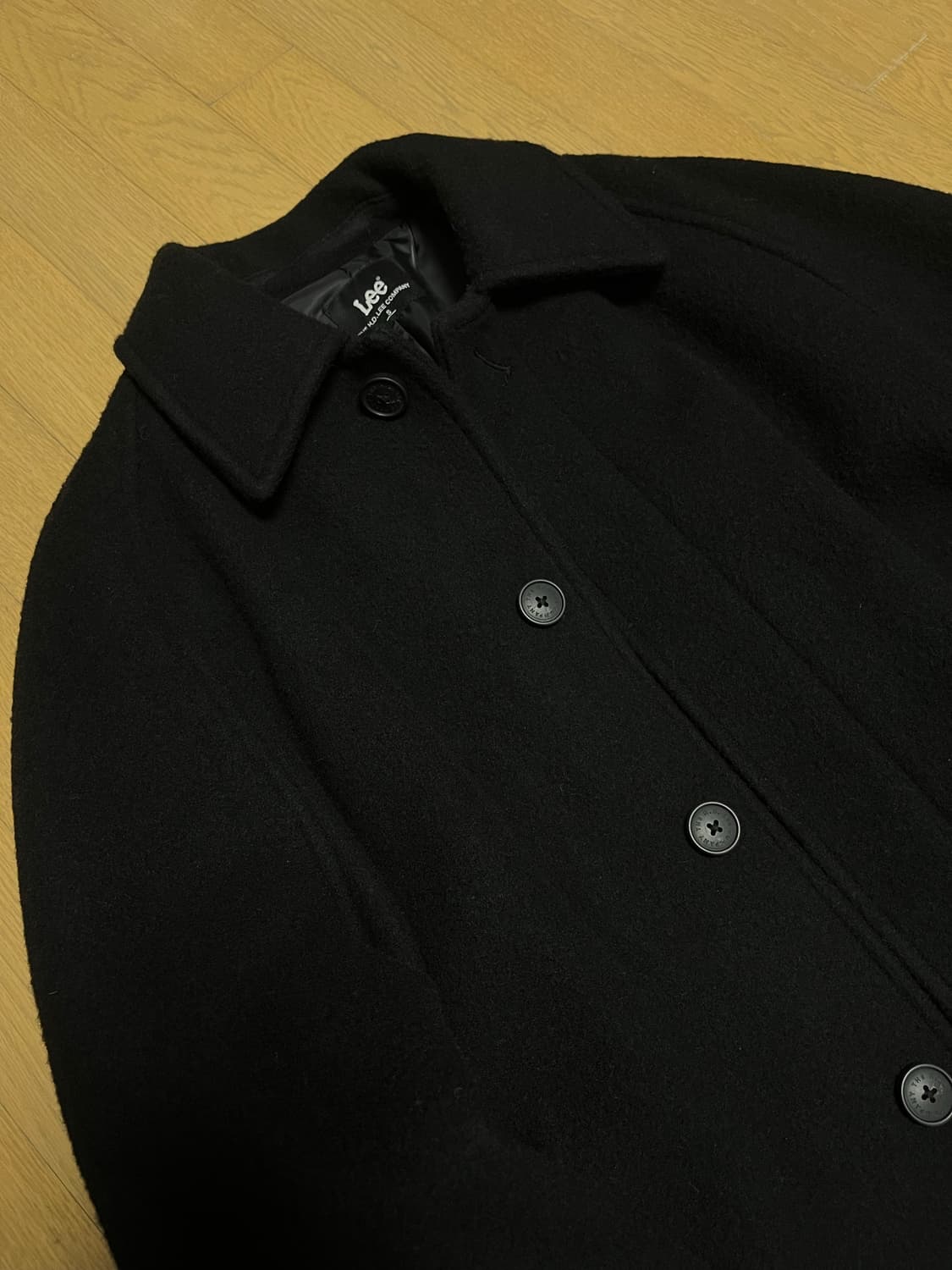 lee 발마칸 울 코트 블랙 S 상품이미지1