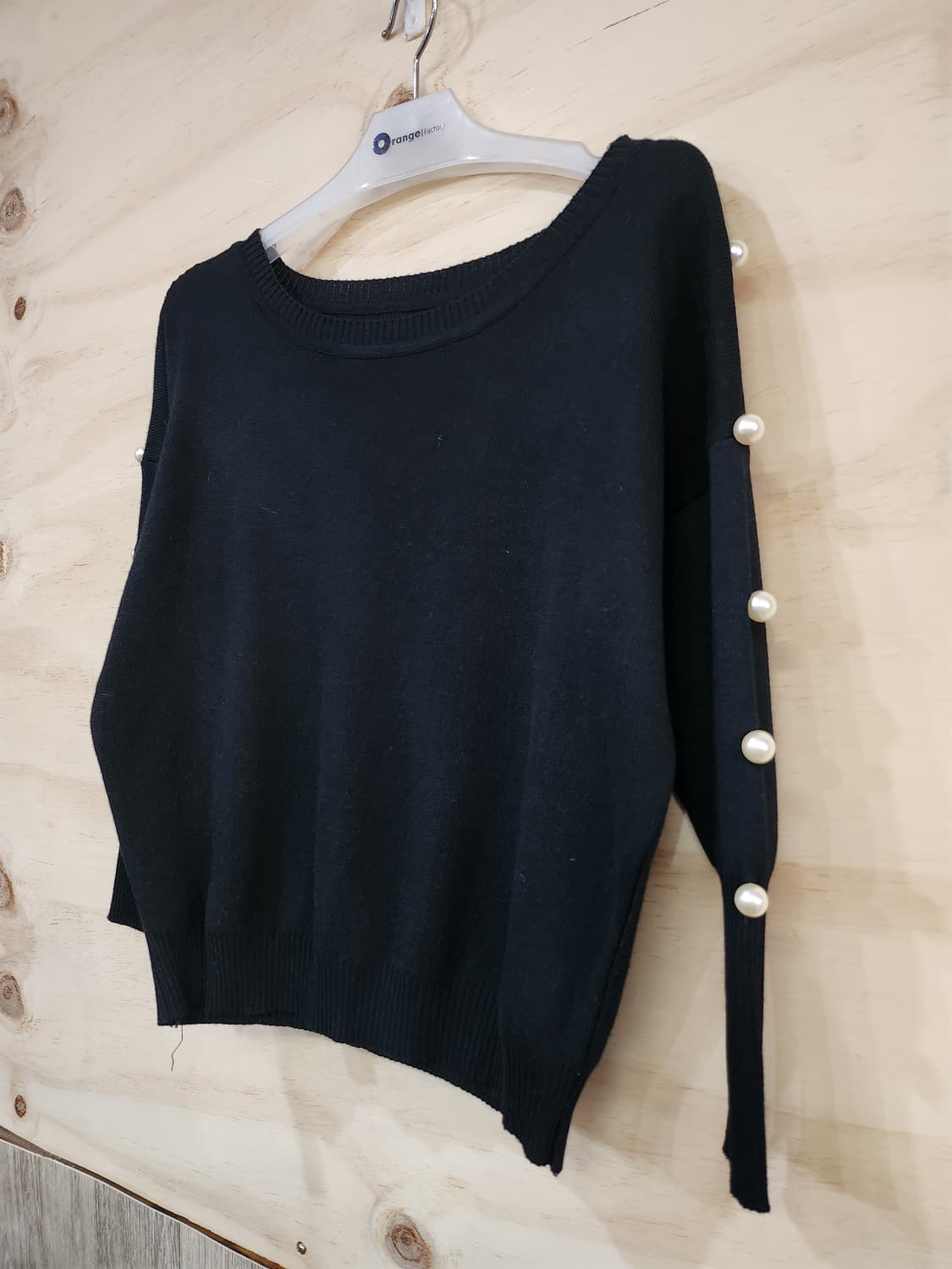 578) 진주 장식 니트티 상품이미지3