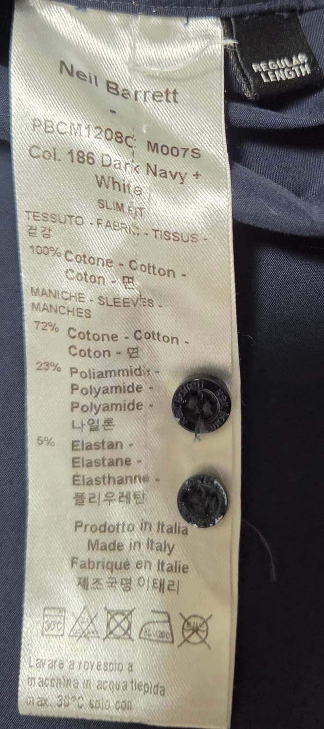 닐바렛 썬더볼트 번개 셔츠 네이비 상품이미지5