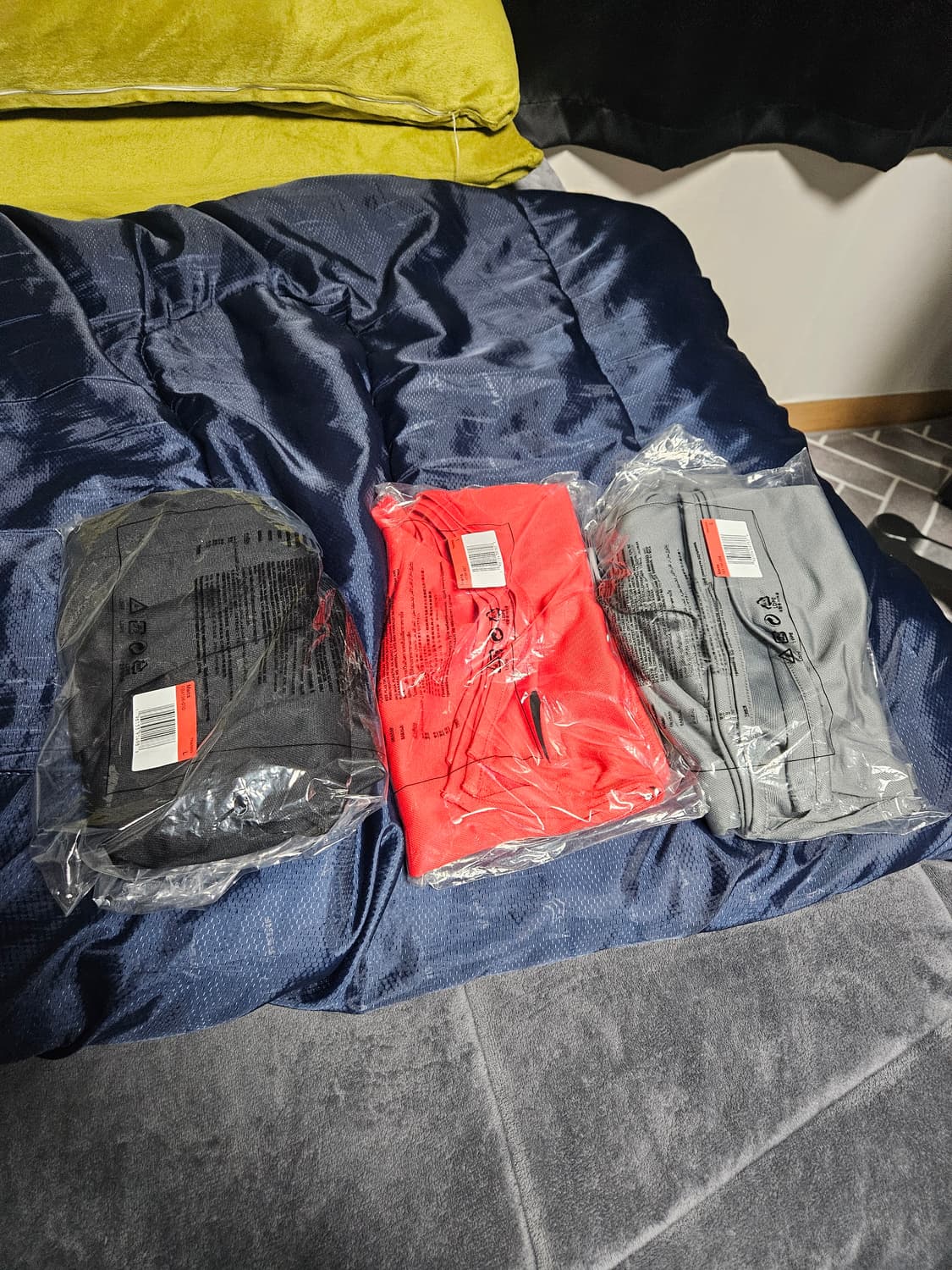 [L] 나이키 반바지  7인치 새상품 검 빨 회 3개 상품이미지1