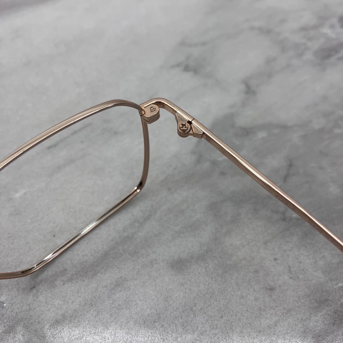 C52 PBL 골드 스퀘어 메탈테 안경 상품이미지3