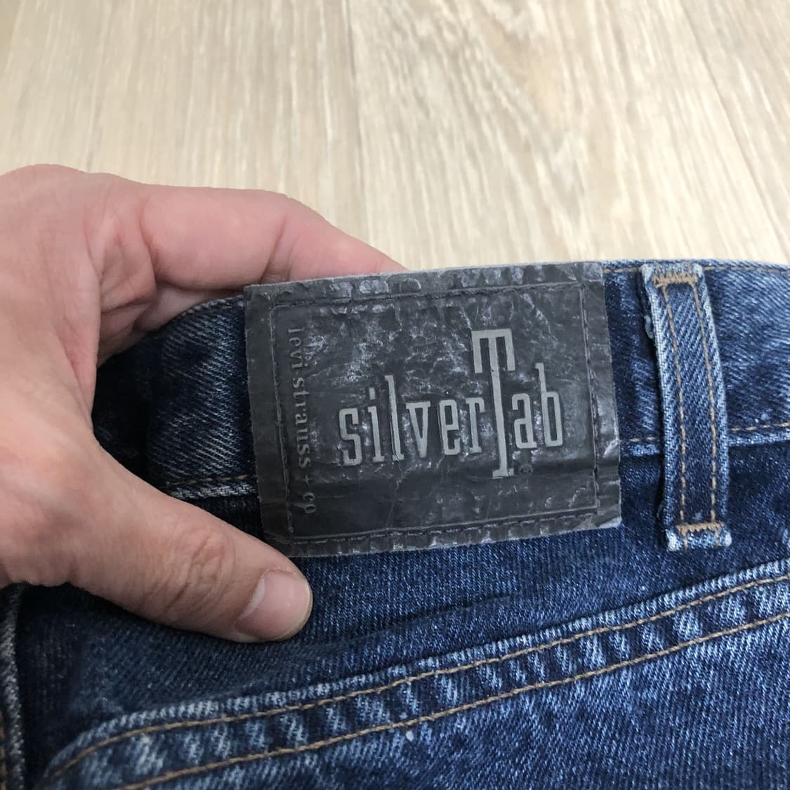 (29) 90's 리바이스 미국제 실버탭 루즈핏 중청 워시드 데님 상품이미지8