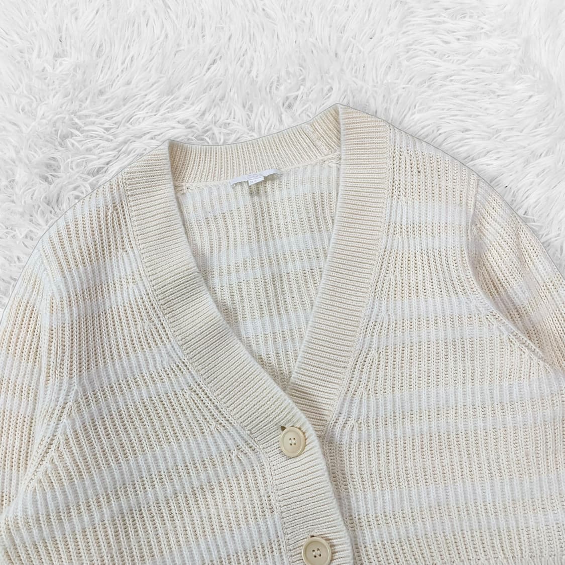 코스 Cos 브이넥 스트라이프 크롭 가디건 상품이미지3