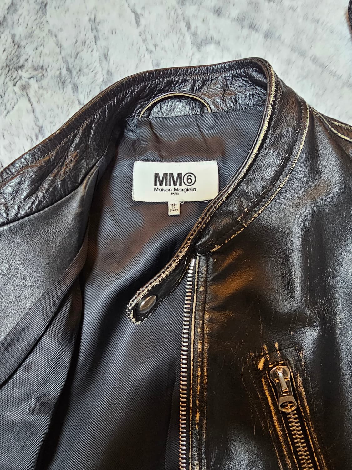 MM6 메종 마르지엘라 5zip 라이더 자켓 상품이미지5