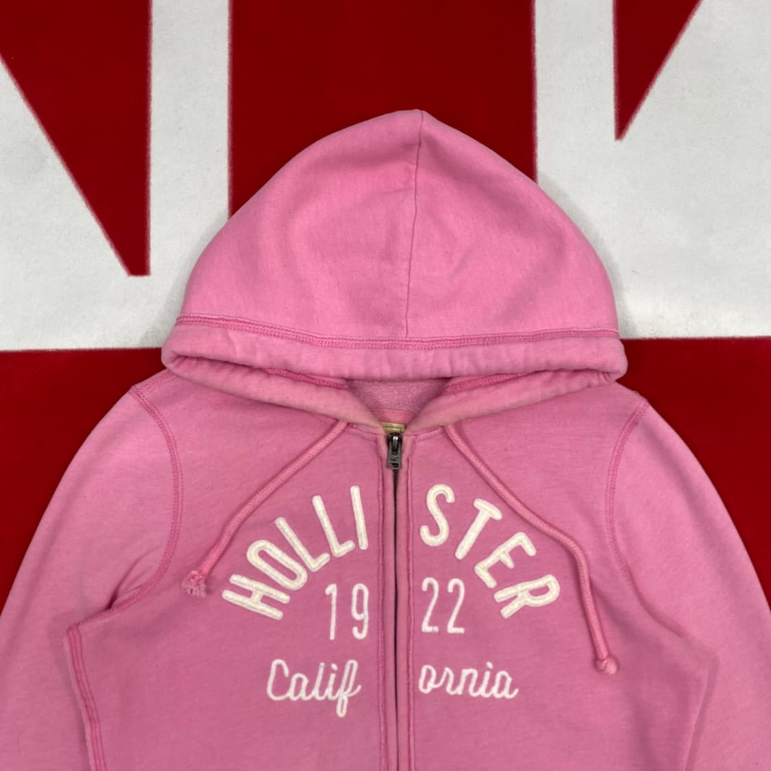 홀리스터 핑크 후드집업 S  상품이미지3