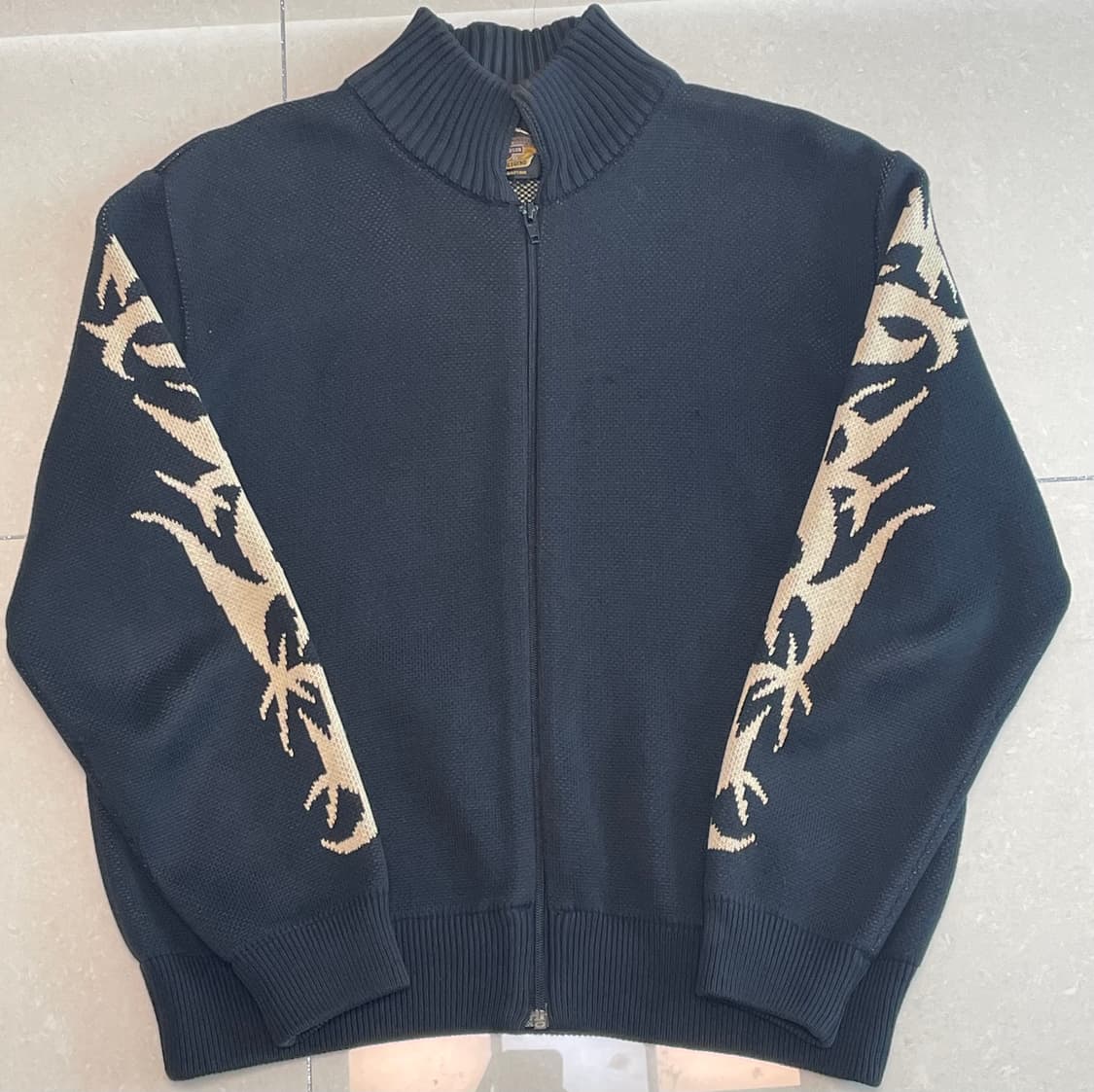 (M) 할리 데이비슨 풀집업 니트 상품이미지2