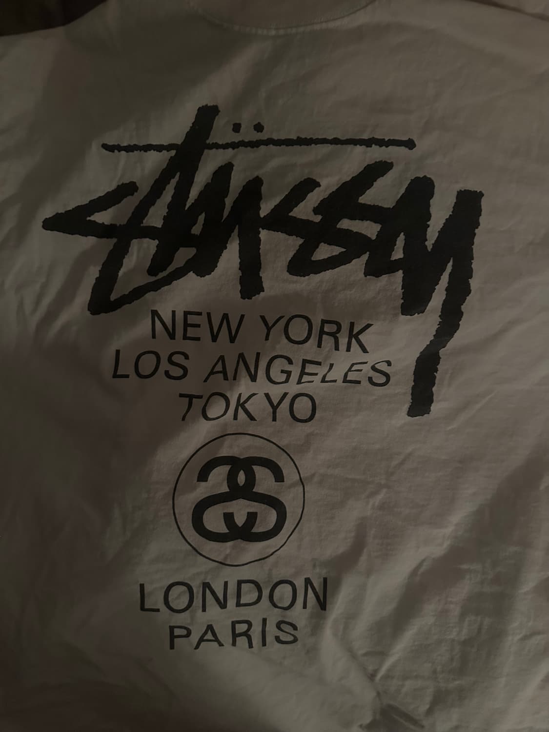 스투시 월드투어 롱슬리브 티셔츠 화이트 xl 상품이미지4