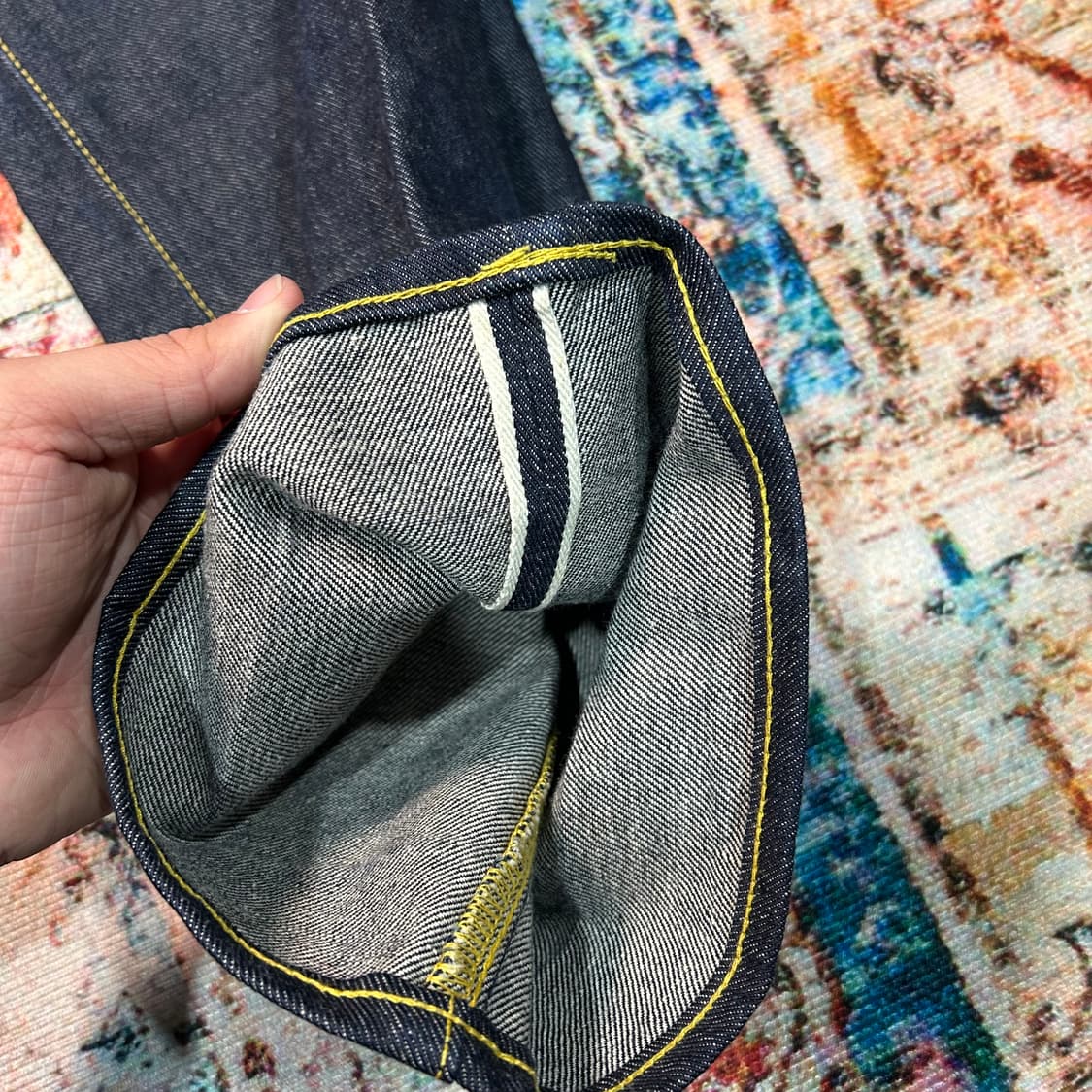 [34X34] RRL 더블알엘 셀비지 생지 데님팬츠 상품이미지6