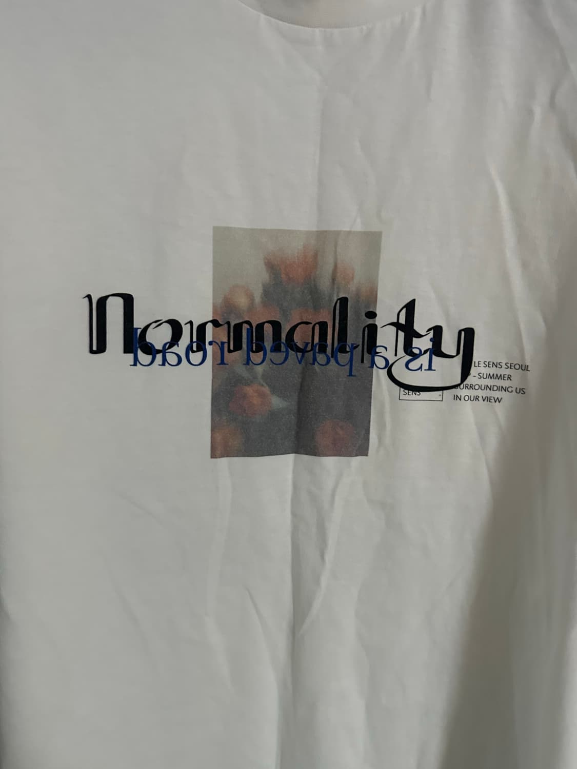 트립르센스 프린팅 반팔티 L 새상품 상품이미지3