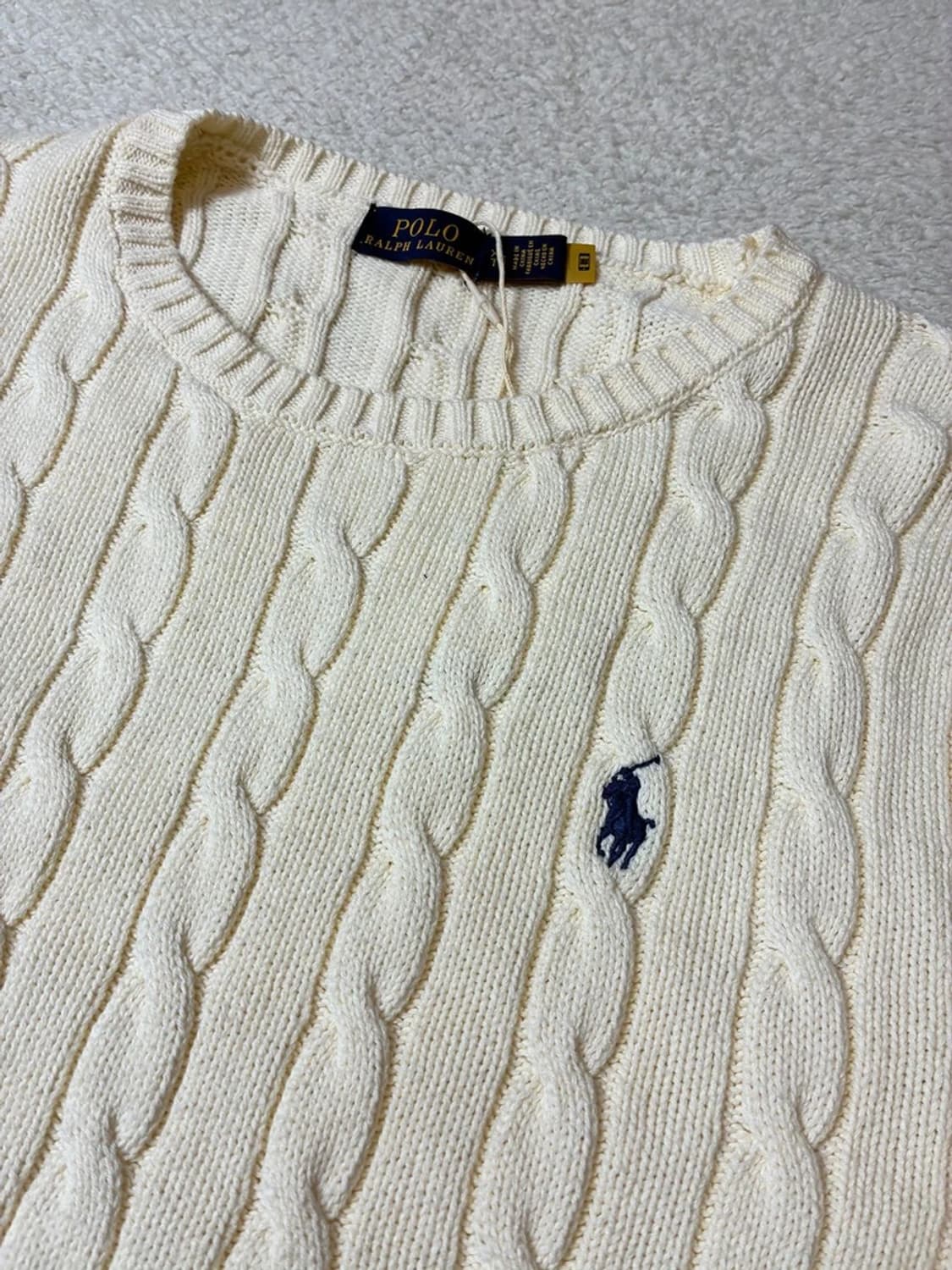 폴로 랄프로렌 큐알 신형 꽈배기 코튼 니트 PN7997 상품이미지3