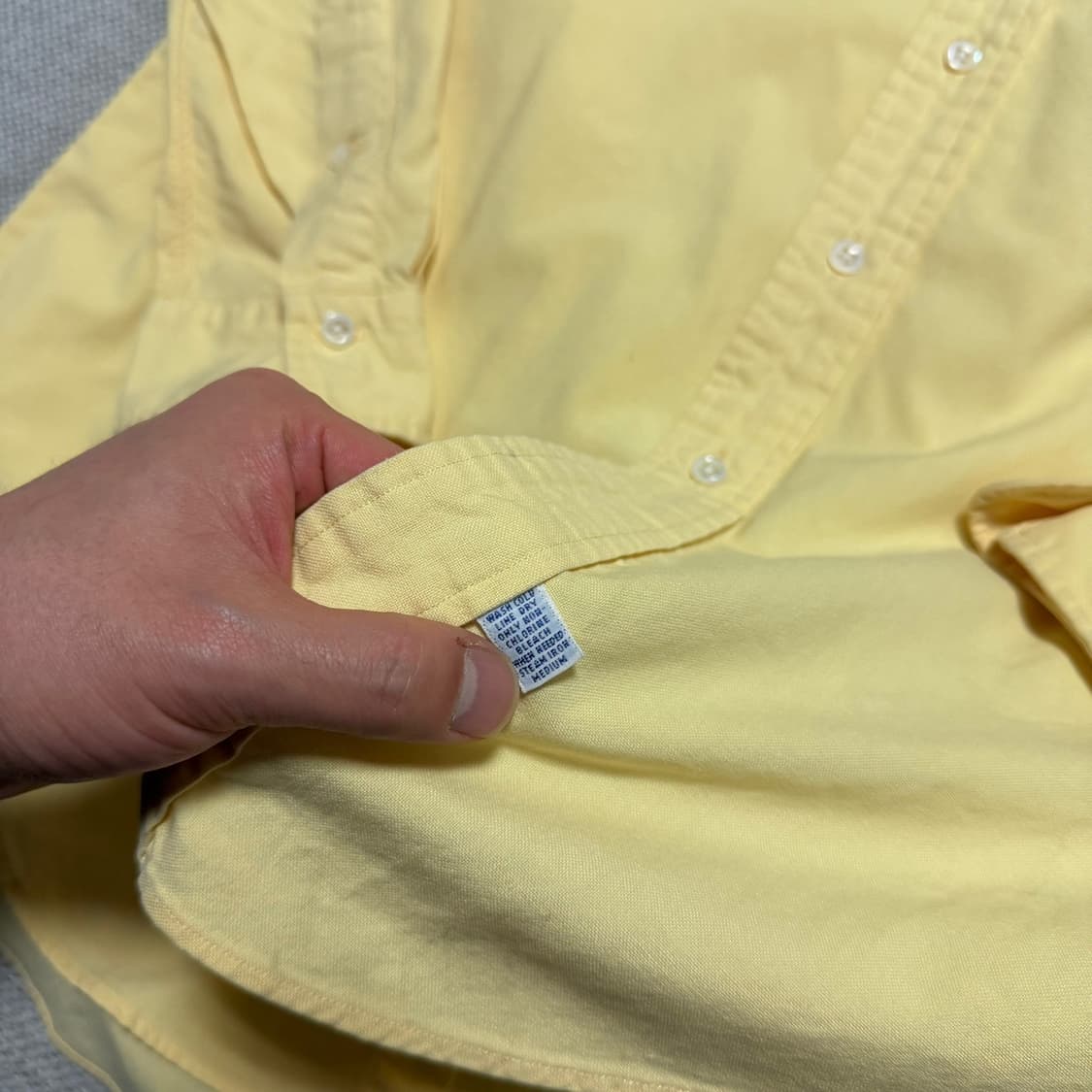 폴로 랄프로렌 옐로우 코튼 셔츠 상품이미지3