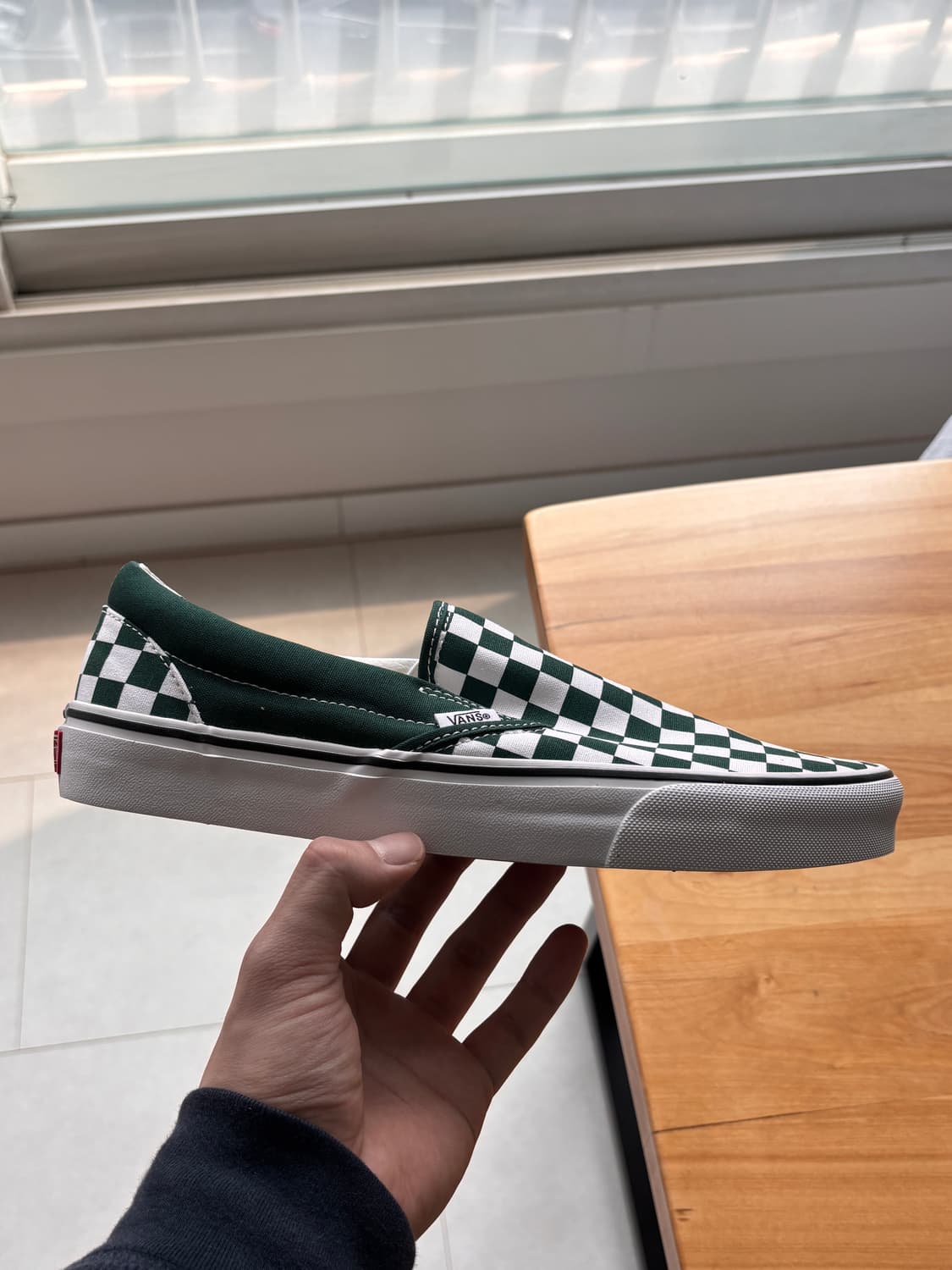 반스 클래식 슬립온 체커보드 그린 상품이미지1