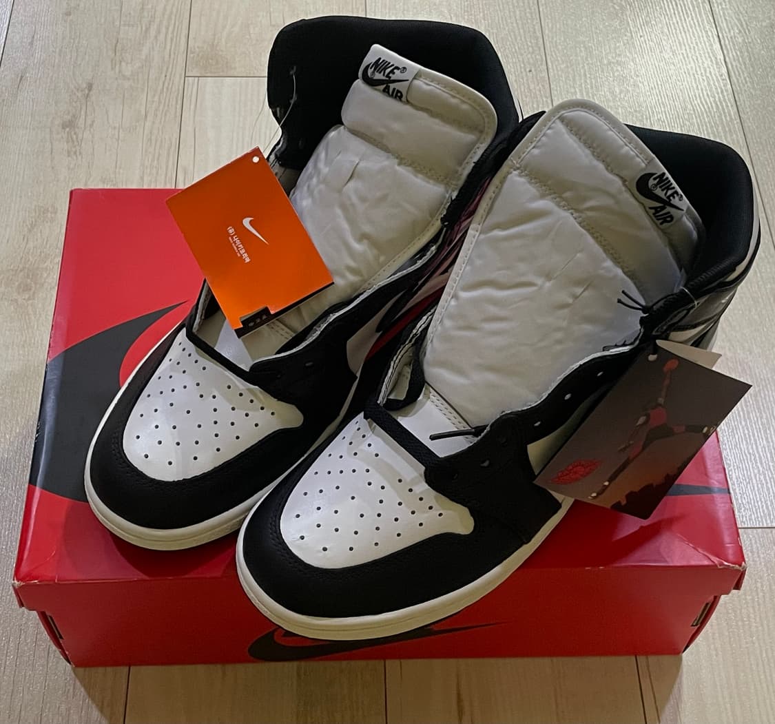 [285] 조던 1 하이 85 블랙 화이트 범고래 (새상품) 상품이미지2