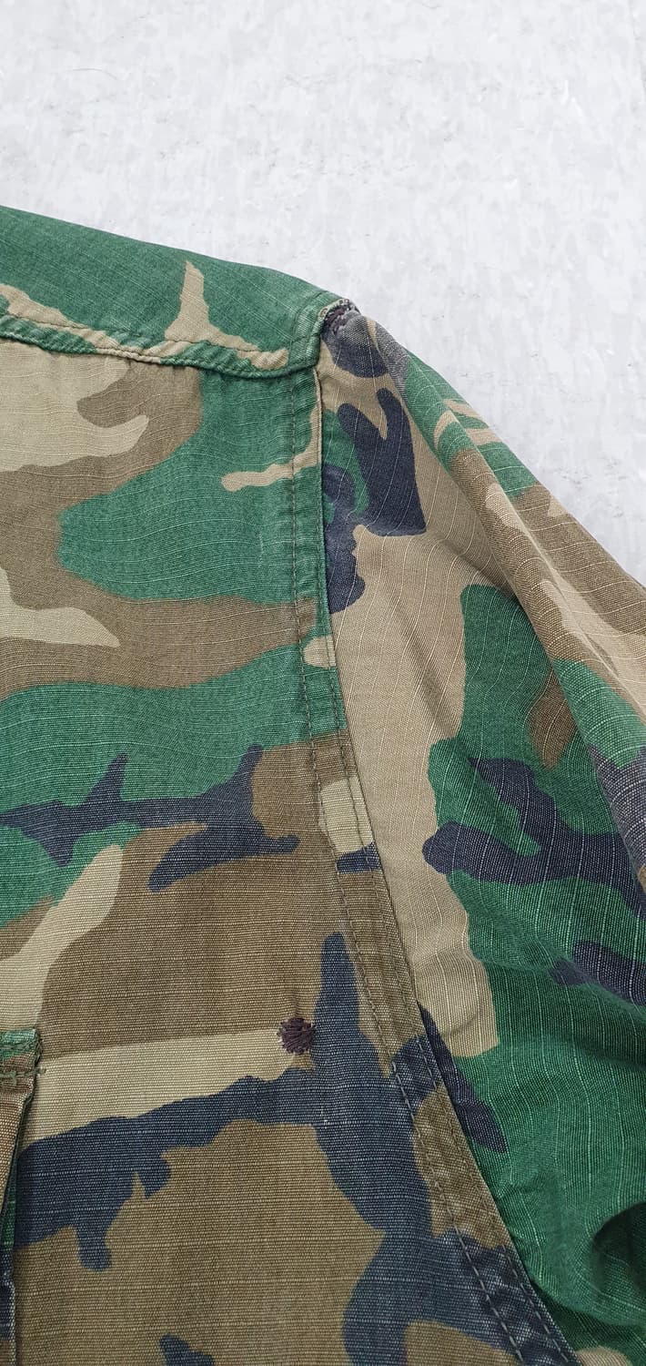 미군 오리지널 RDF 퍼티그 자켓 ERDL 패턴 M-R ('81년도) 상품이미지7