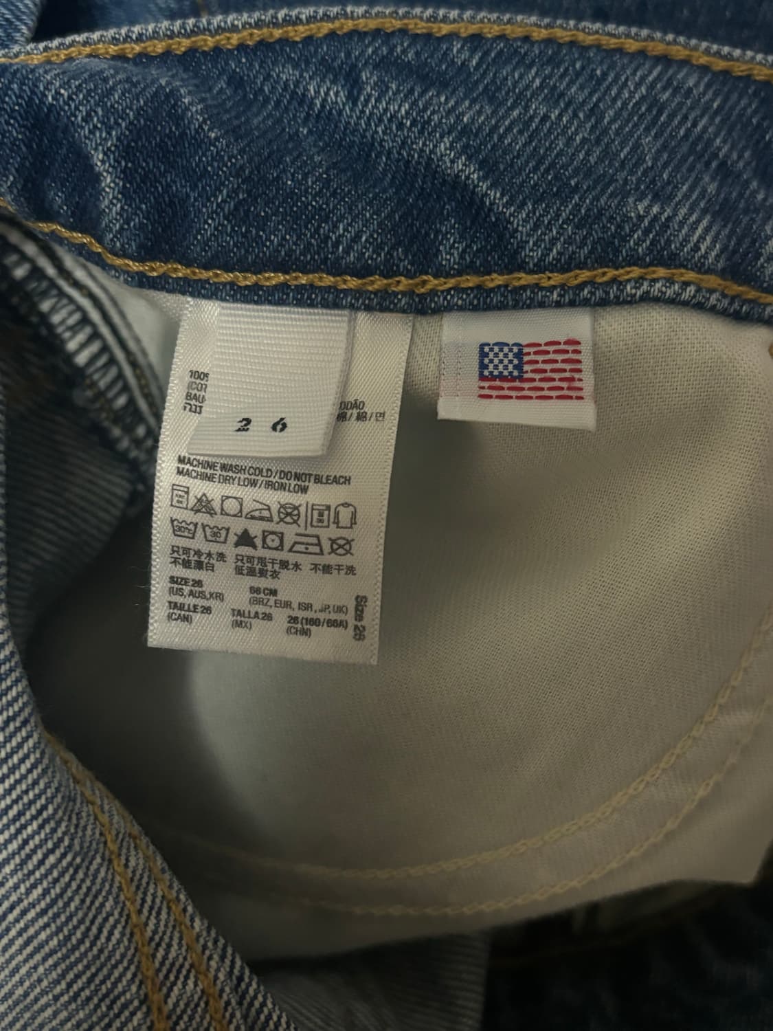 아메리칸어패럴 데님 반바지 상품이미지4