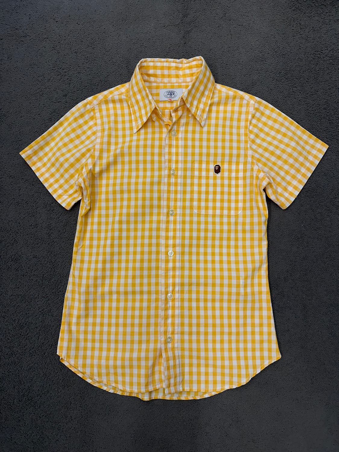 베이프 스몰로고 반팔 체크셔츠 처분  상품이미지1